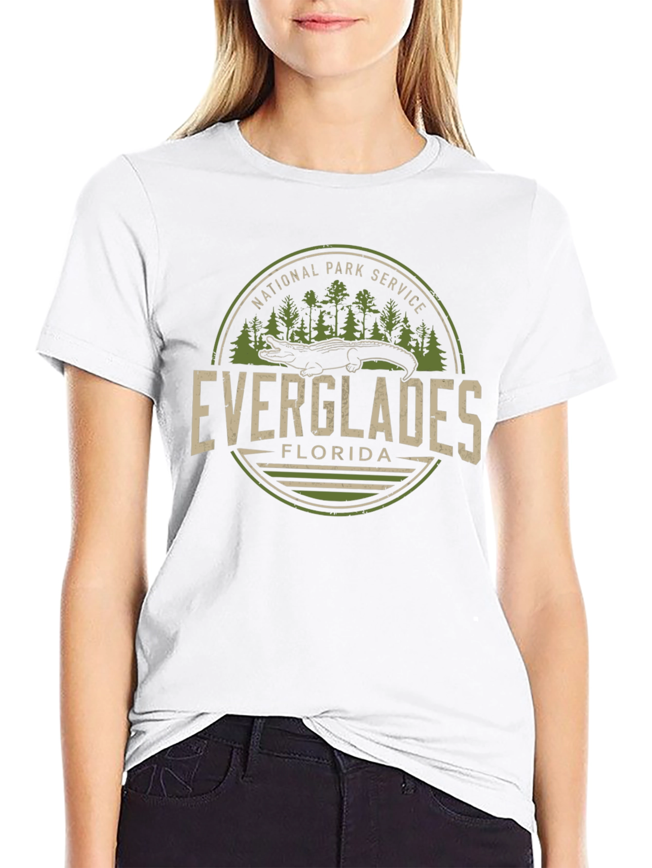 Everglades Florida National Park Service Black T-Shirt