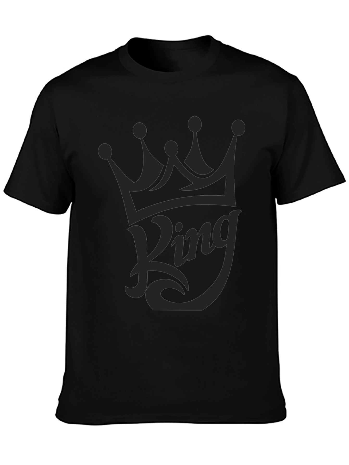 King Crown Graphic T-Shirt - Mens Black Tee