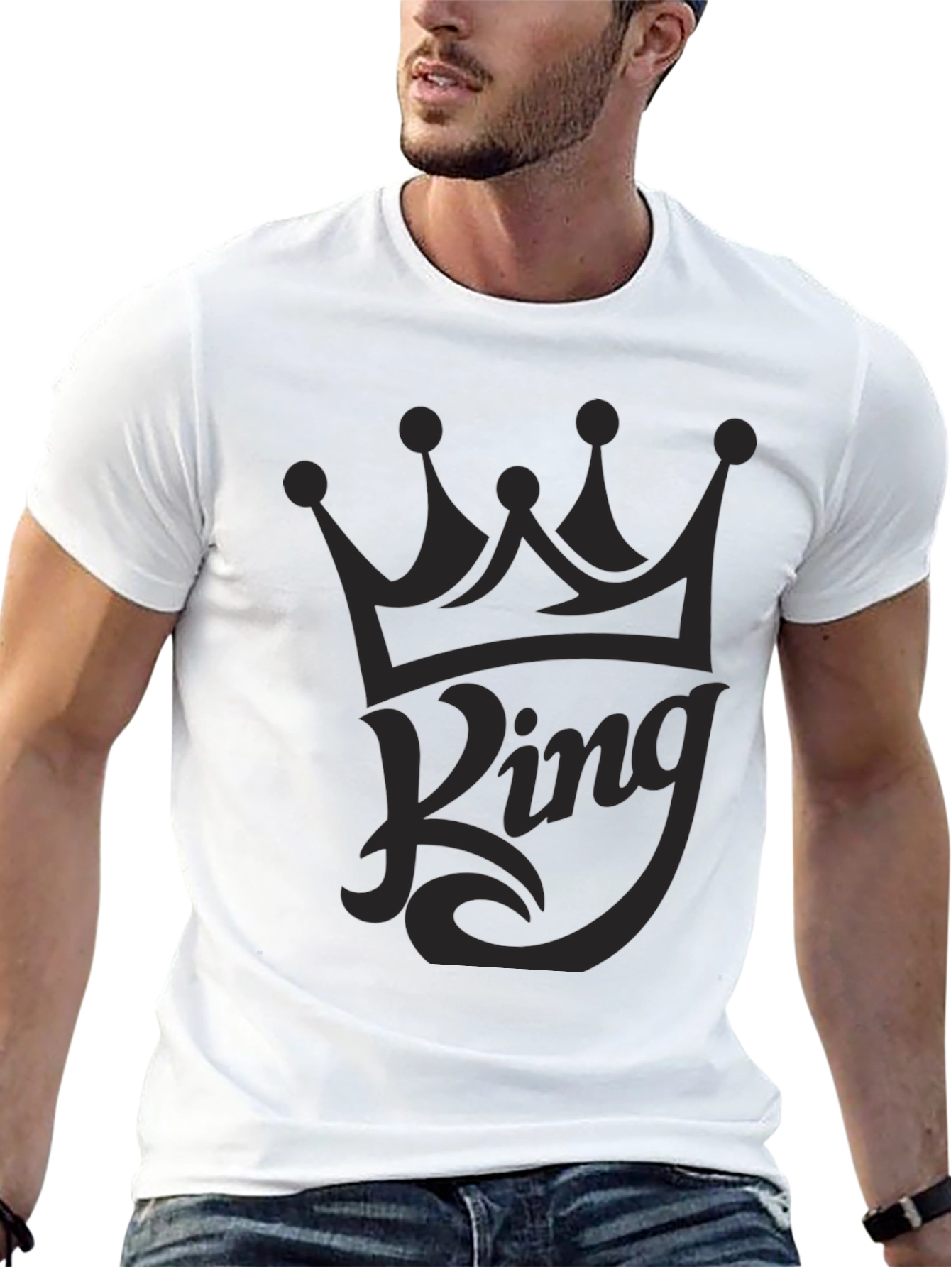 King Crown Graphic T-Shirt - Mens Black Tee