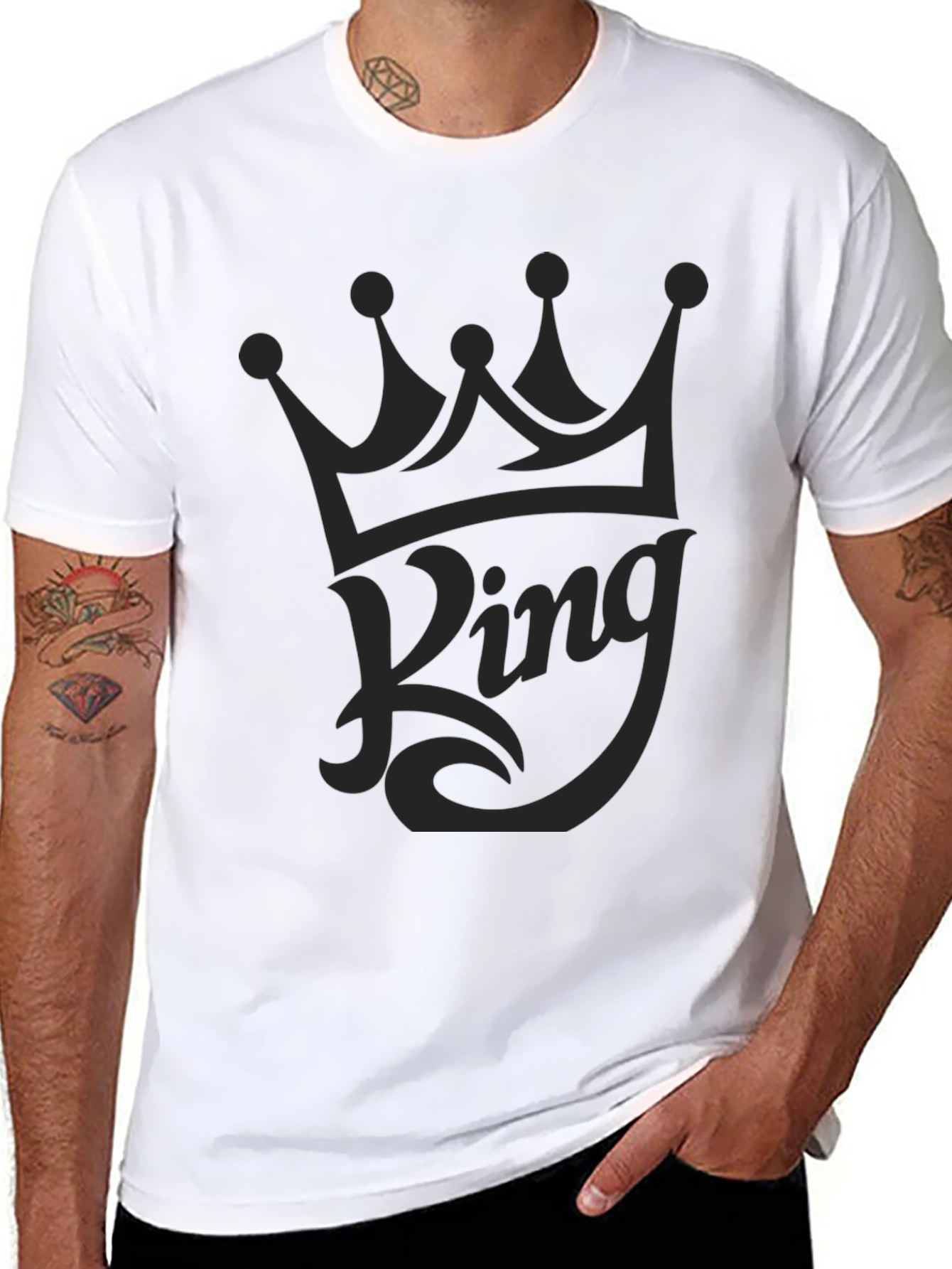 King Crown Graphic T-Shirt - Mens Black Tee