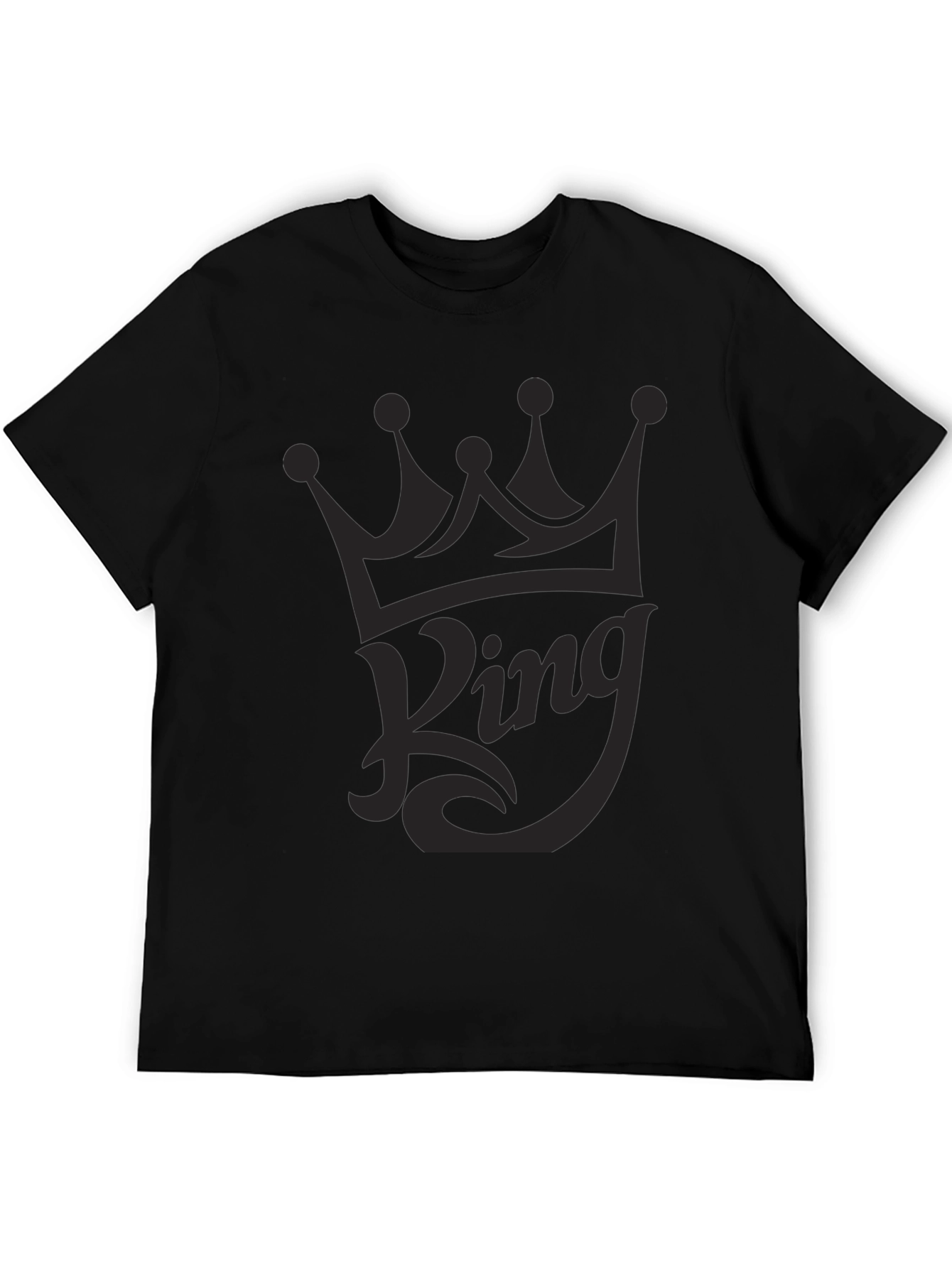 King Crown Graphic T-Shirt - Mens Black Tee