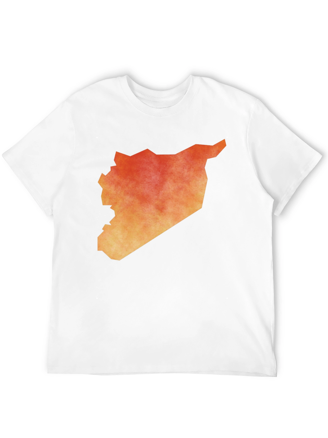 Syria Map Graphic Tee - Black Cotton T-Shirt