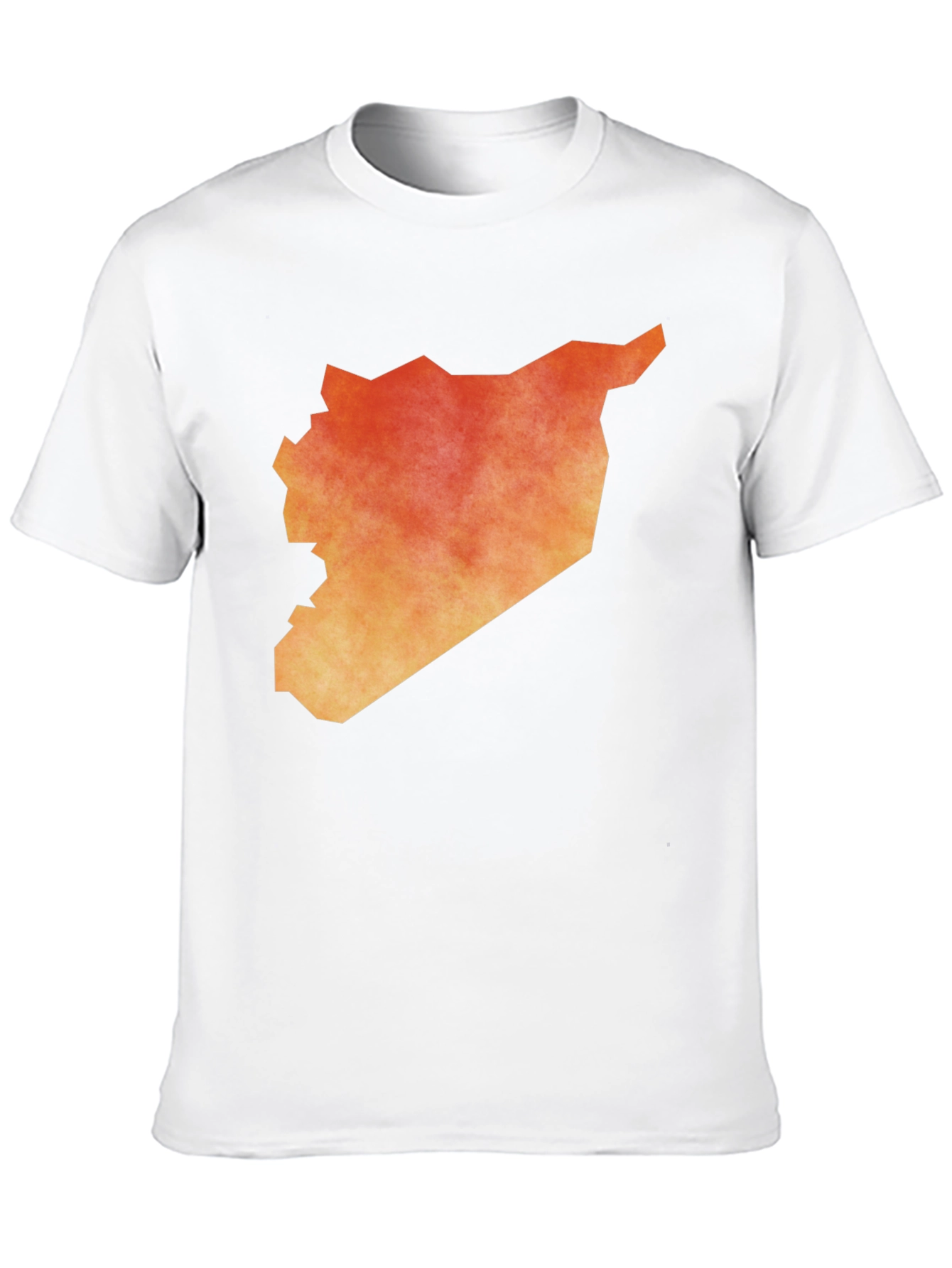 Syria Map Graphic Tee - Black Cotton T-Shirt