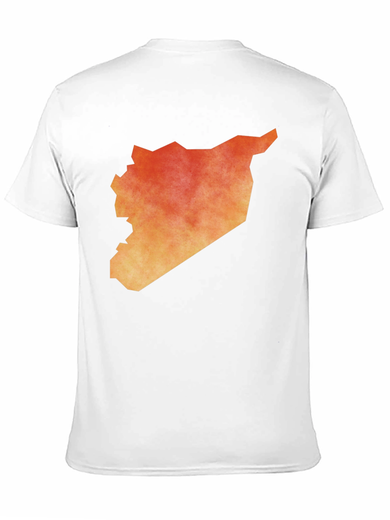 Syria Map Graphic Tee - Black Cotton T-Shirt