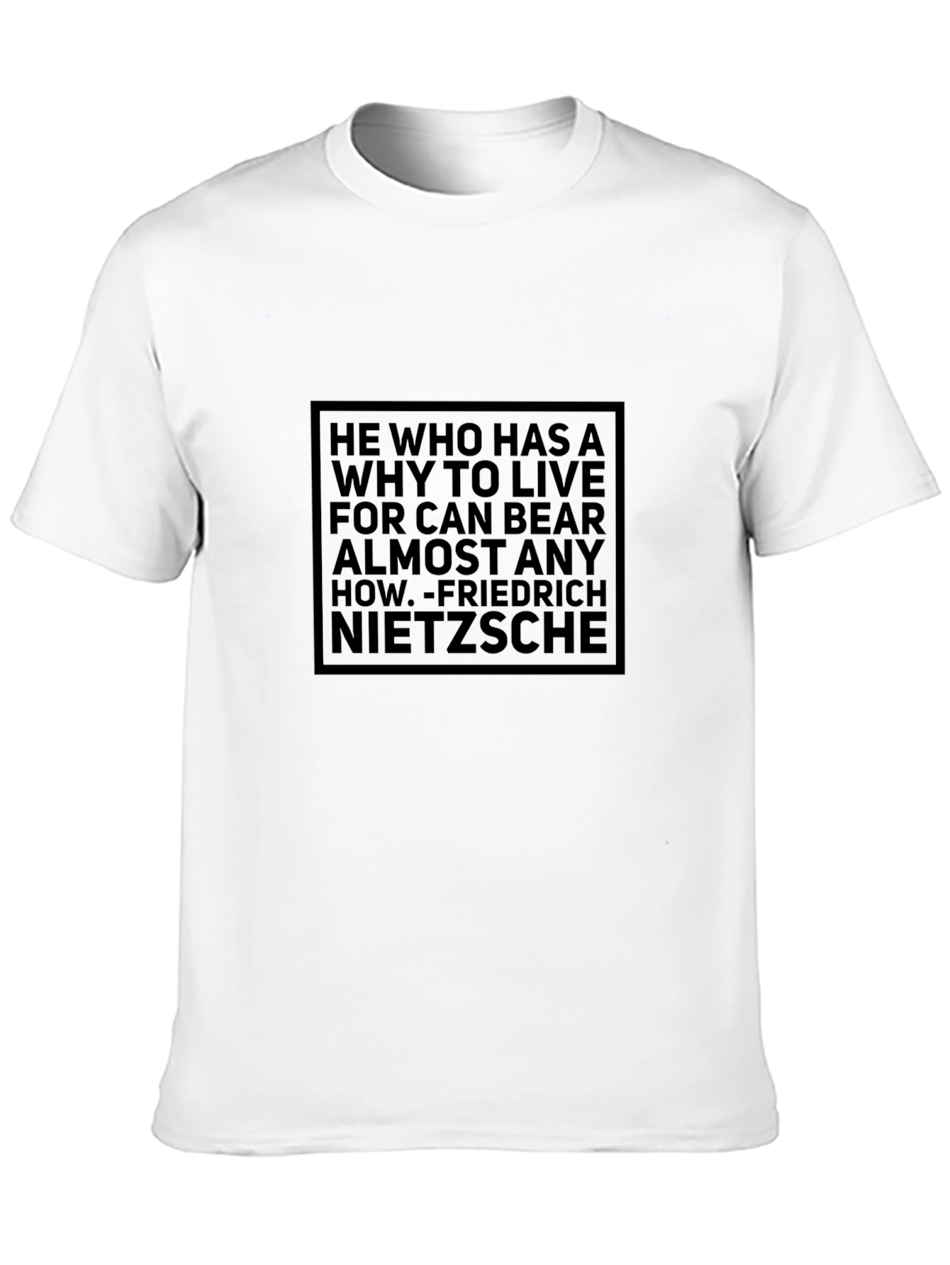 Nietzsche Quote T-Shirt - Motivational Philosophy Tee