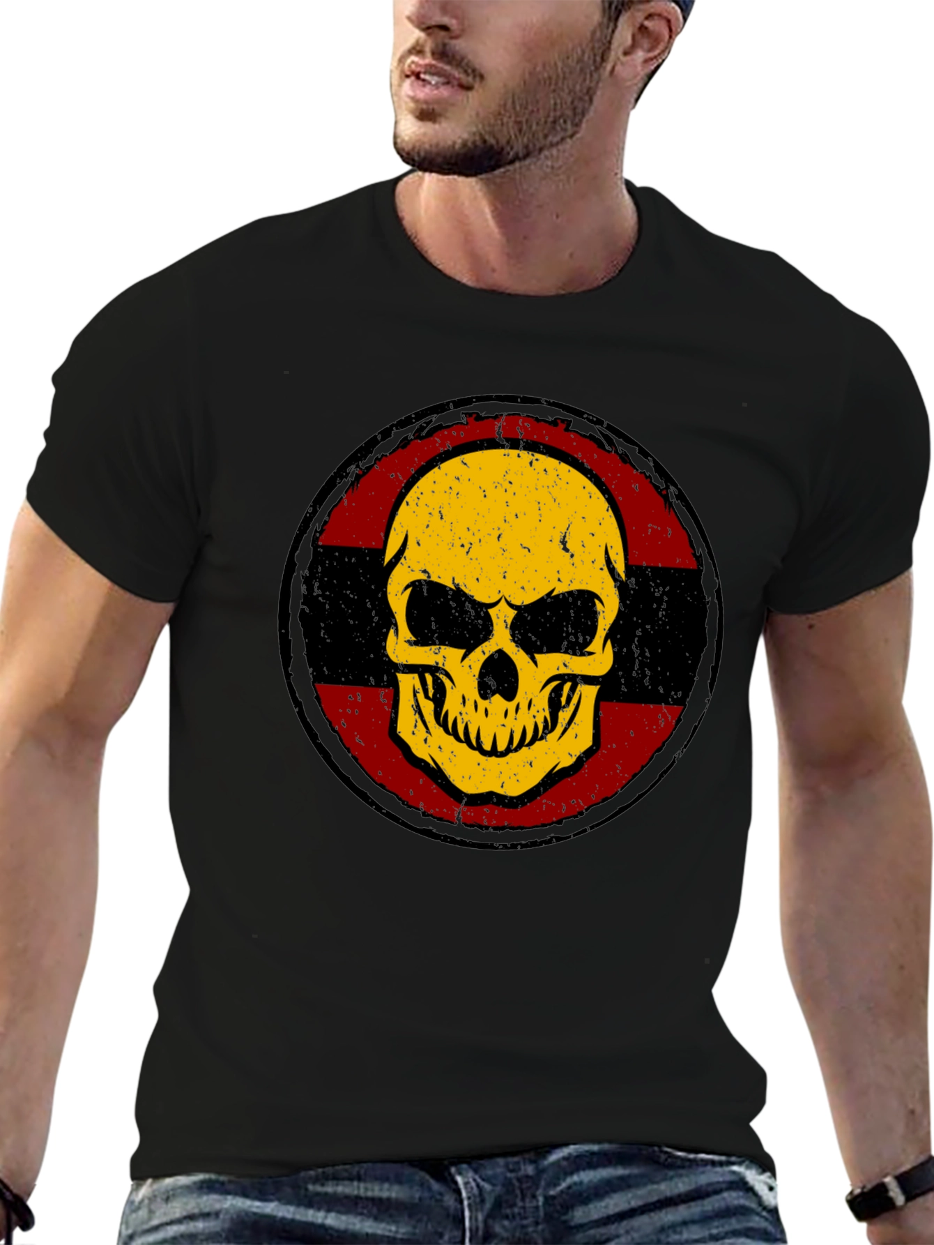 Edgy Skull Graphic T-Shirt