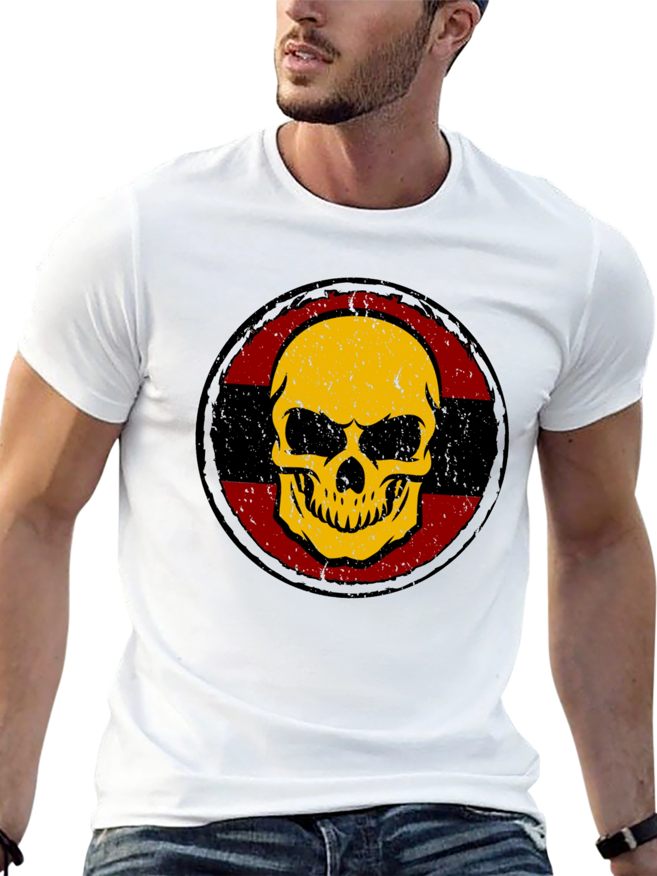 Edgy Skull Graphic T-Shirt