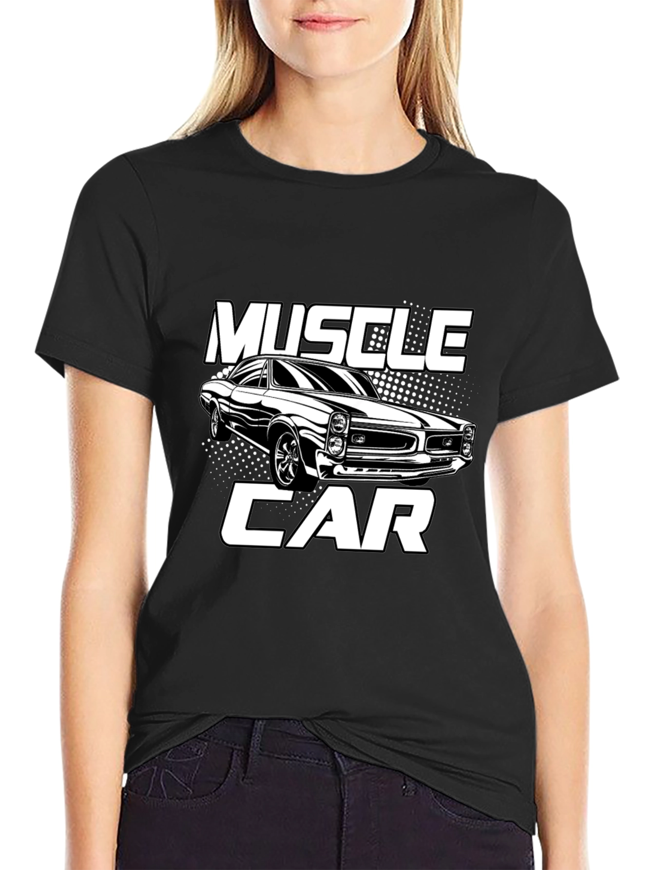 Muscle Car Graphic T-Shirt - Black