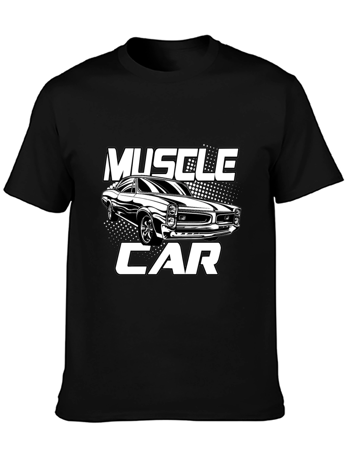 Muscle Car Graphic T-Shirt - Black