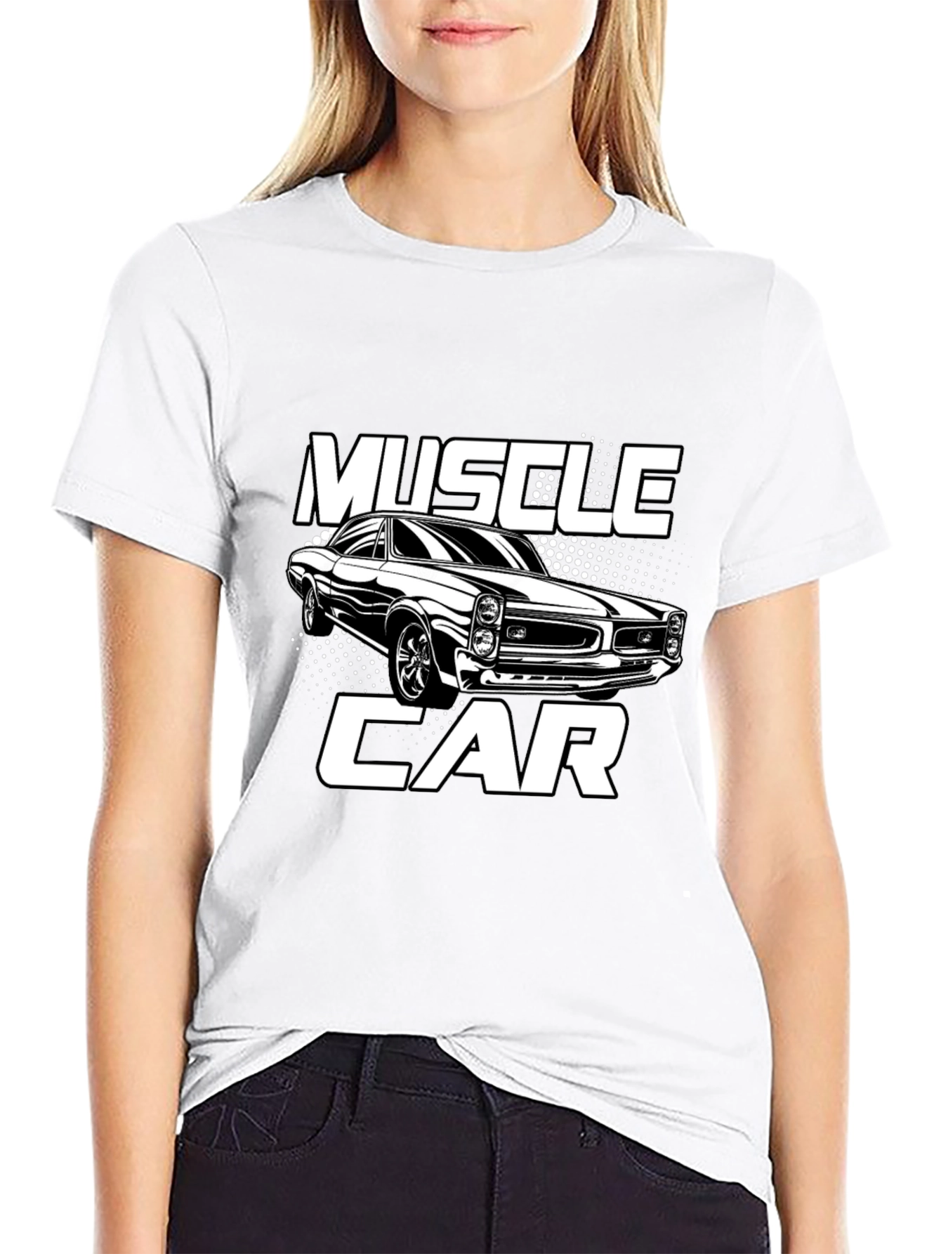 Muscle Car Graphic T-Shirt - Black