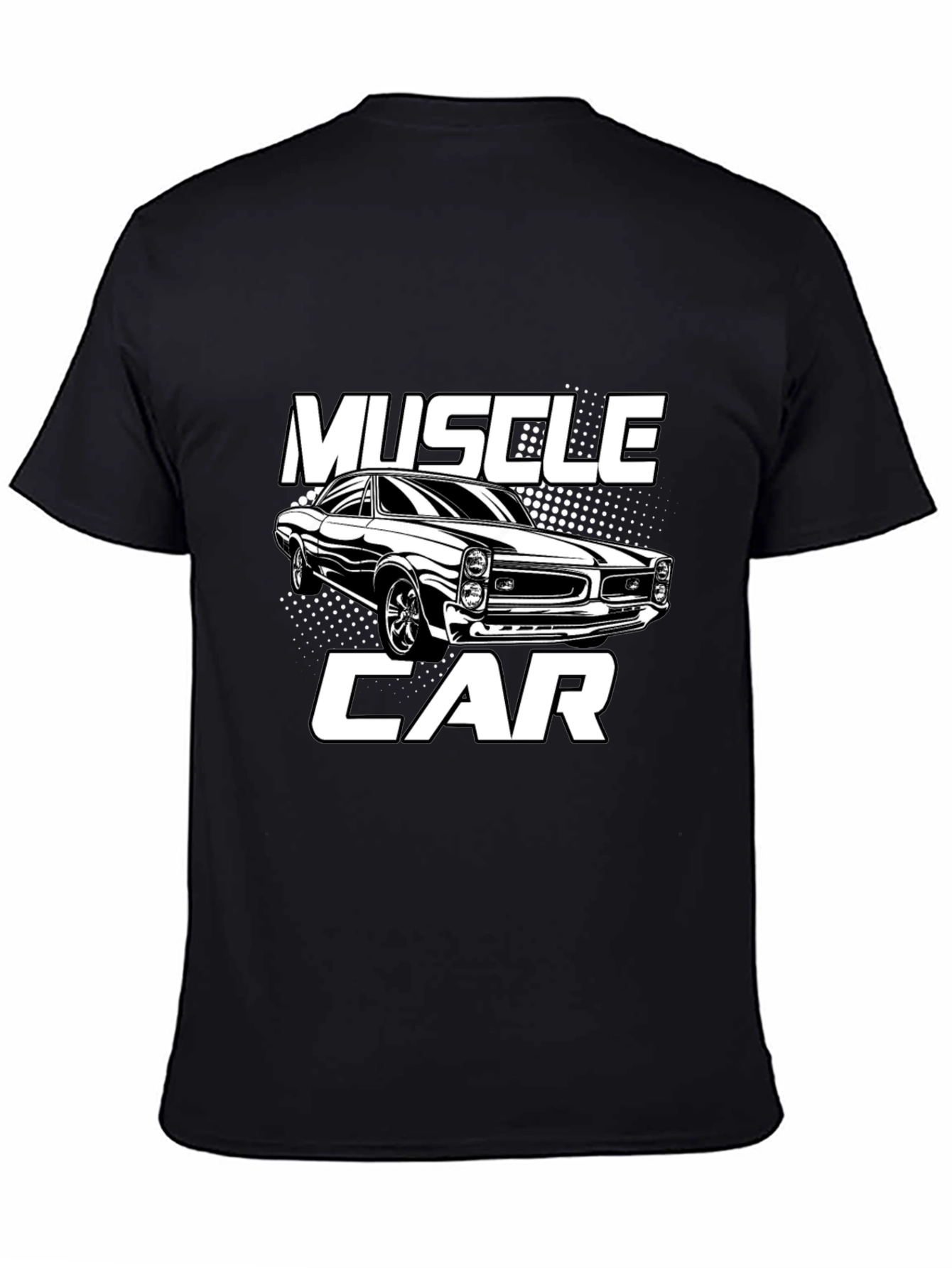 Muscle Car Graphic T-Shirt - Black
