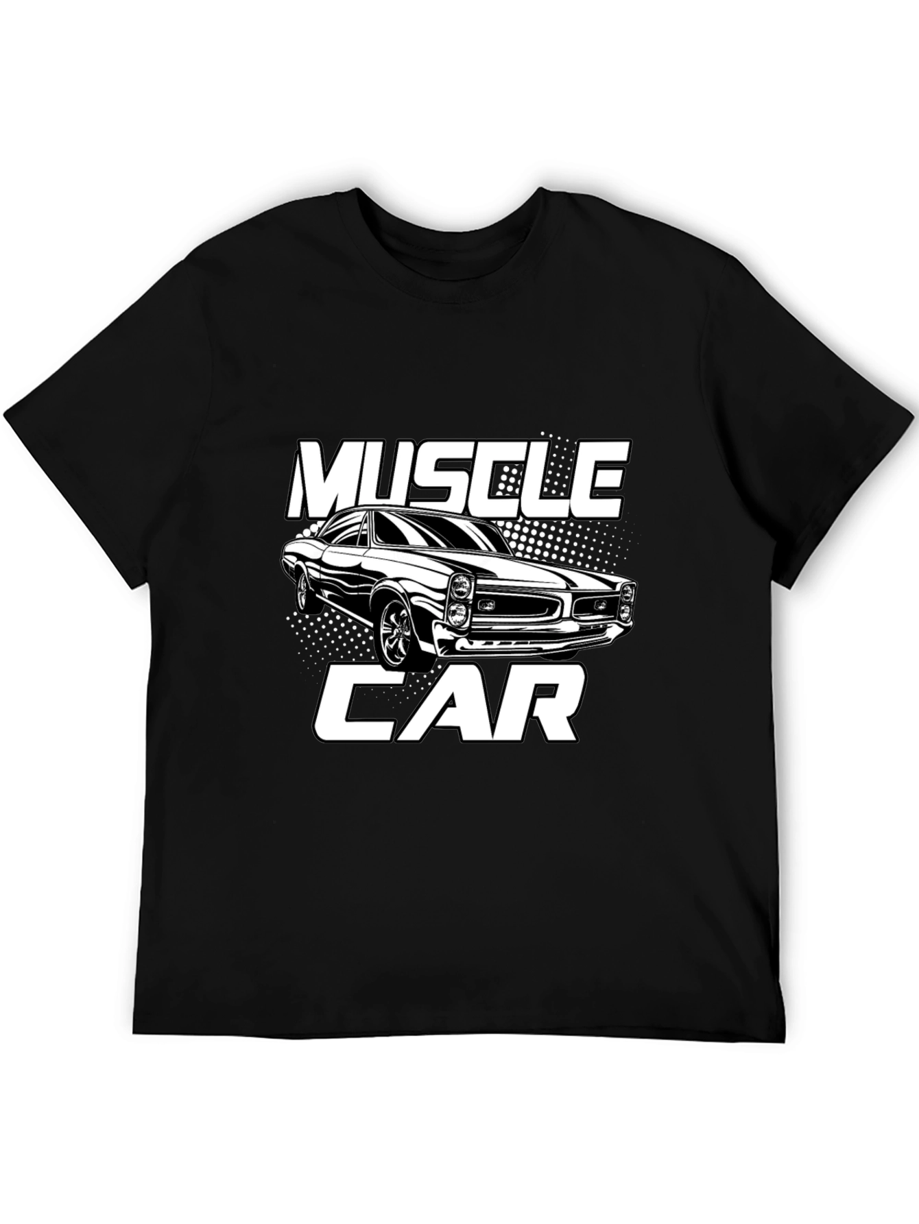 Muscle Car Graphic T-Shirt - Black