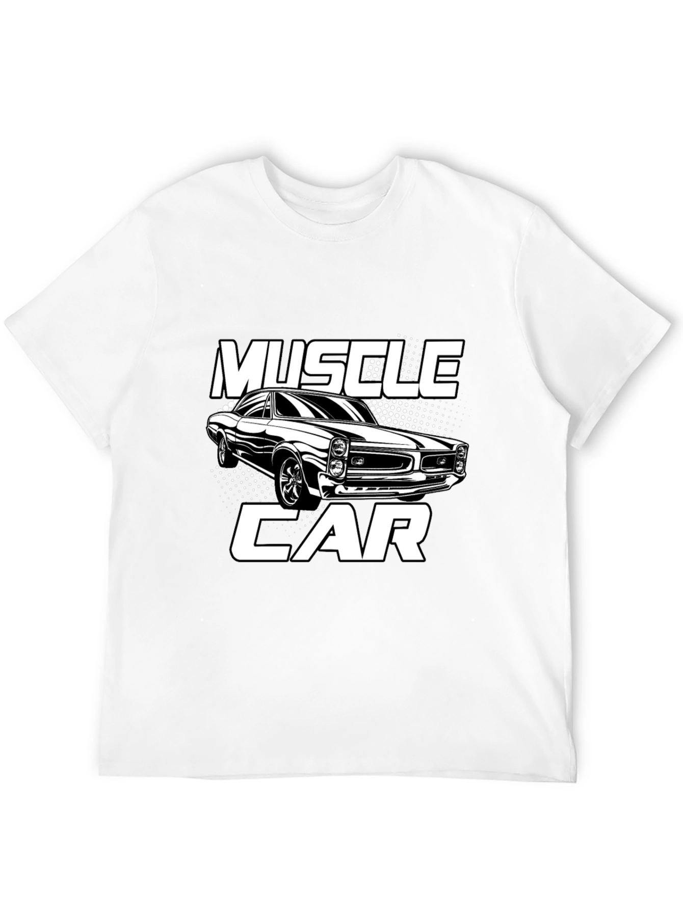 Muscle Car Graphic T-Shirt - Black