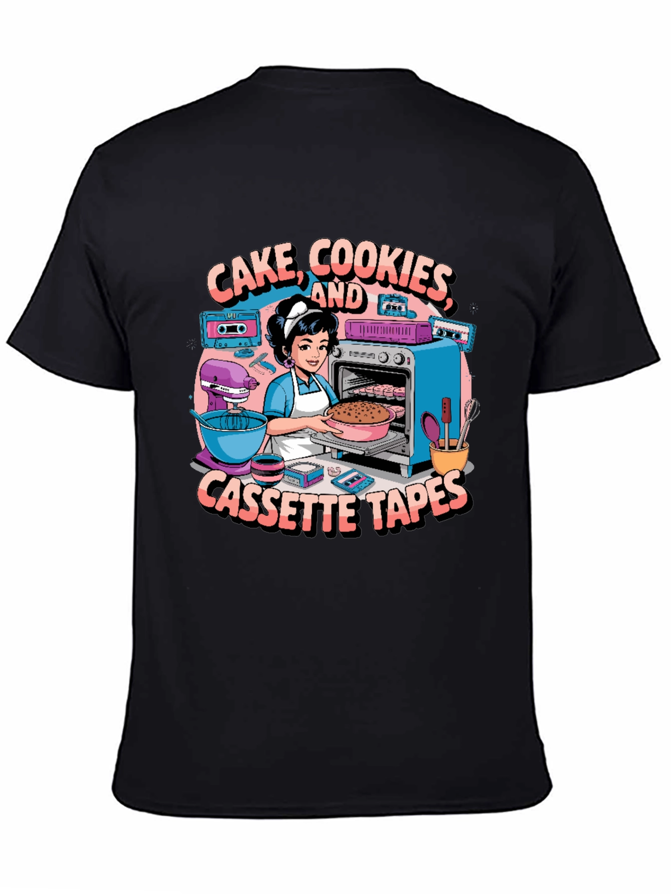 Cake Cookies and Cassette Tapes T-Shirt