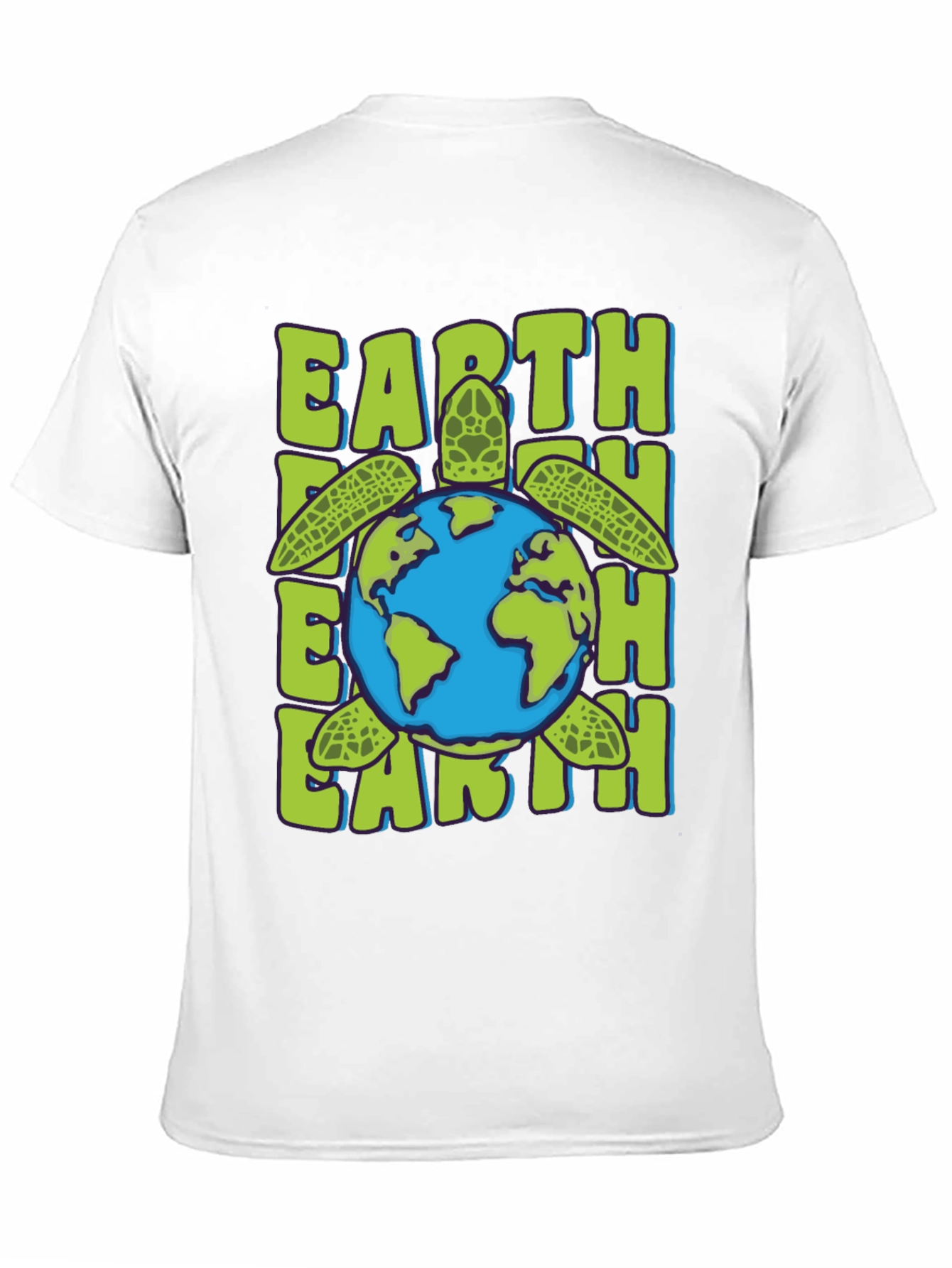 Earth Turtle Graphic Tee - Save the Planet