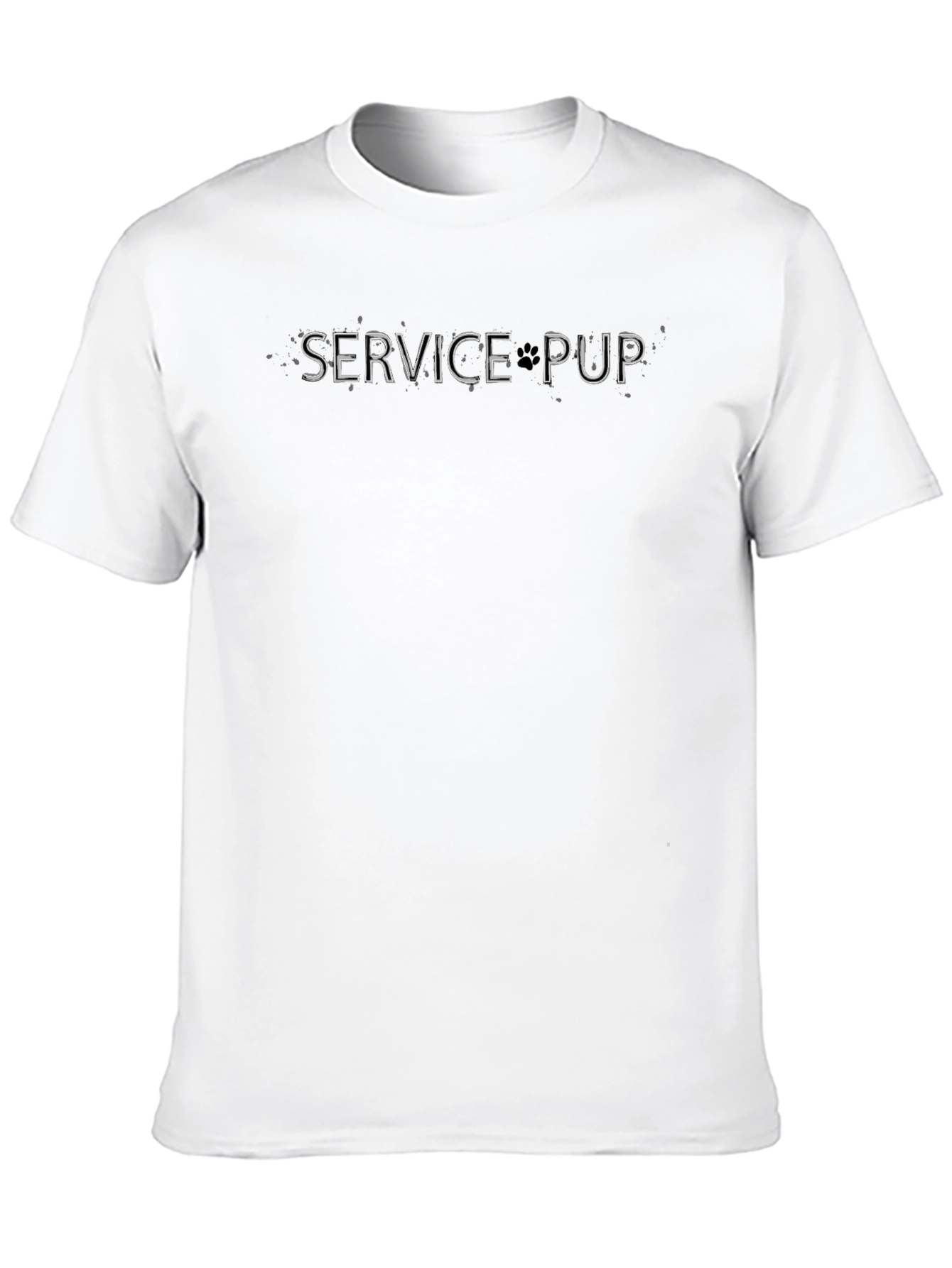 Service Pup Graphic T-Shirt - Black