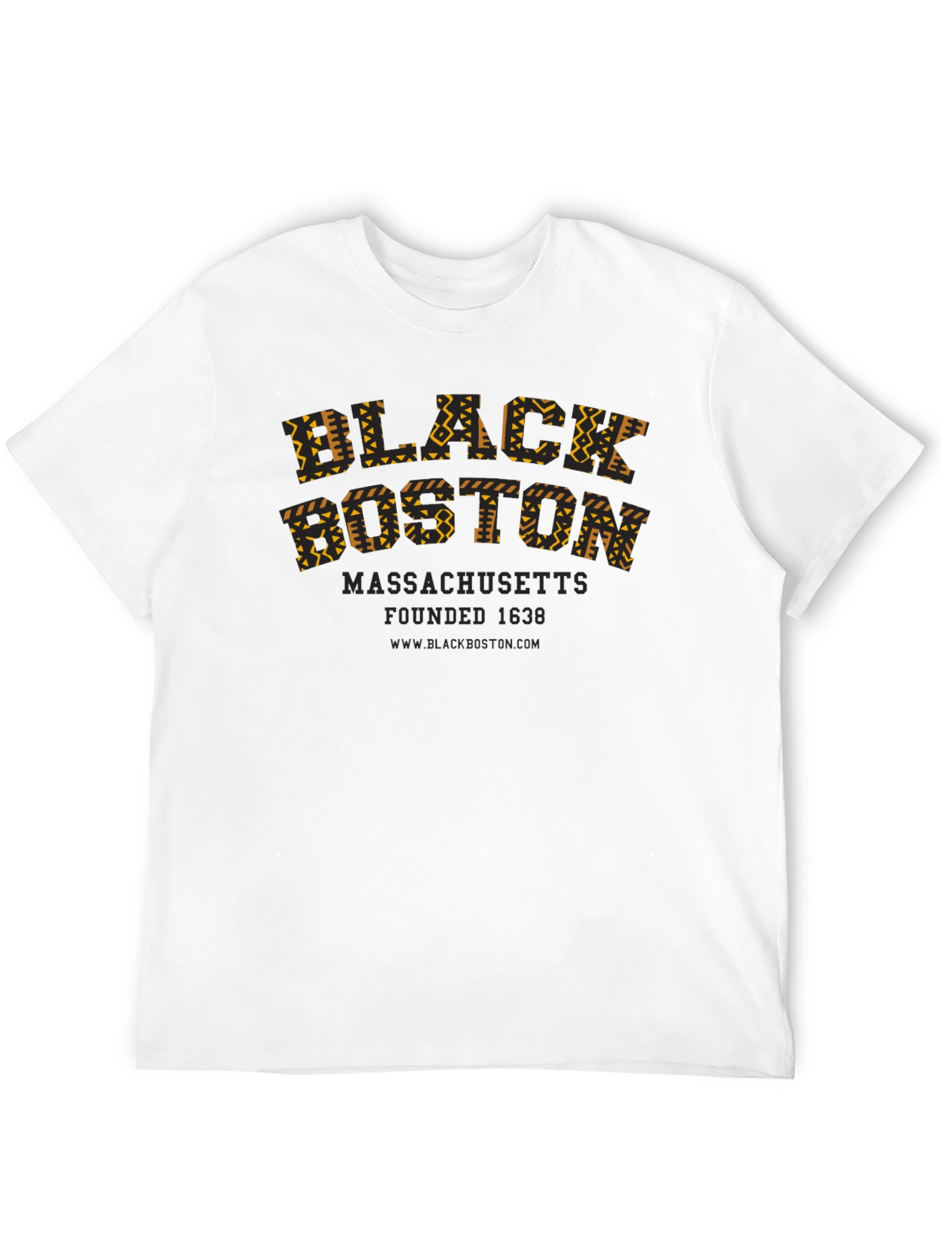 Black Boston Massachusetts T-Shirt