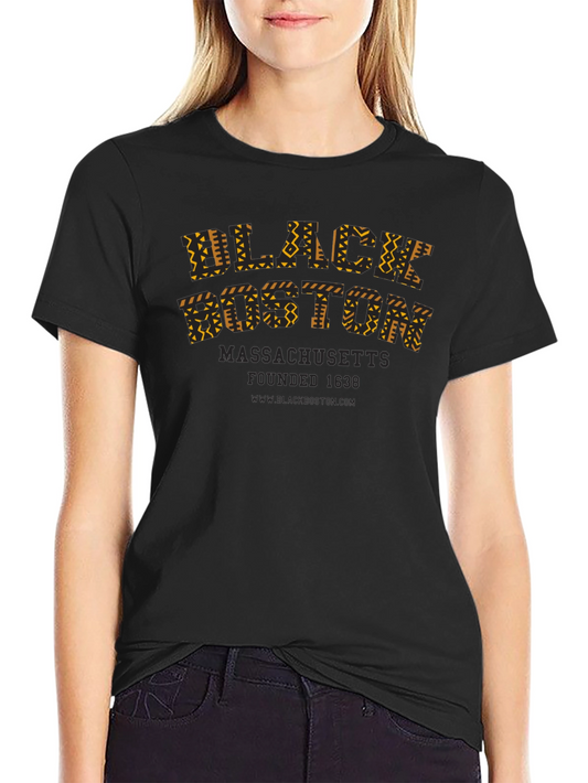 Black Boston Massachusetts T-Shirt
