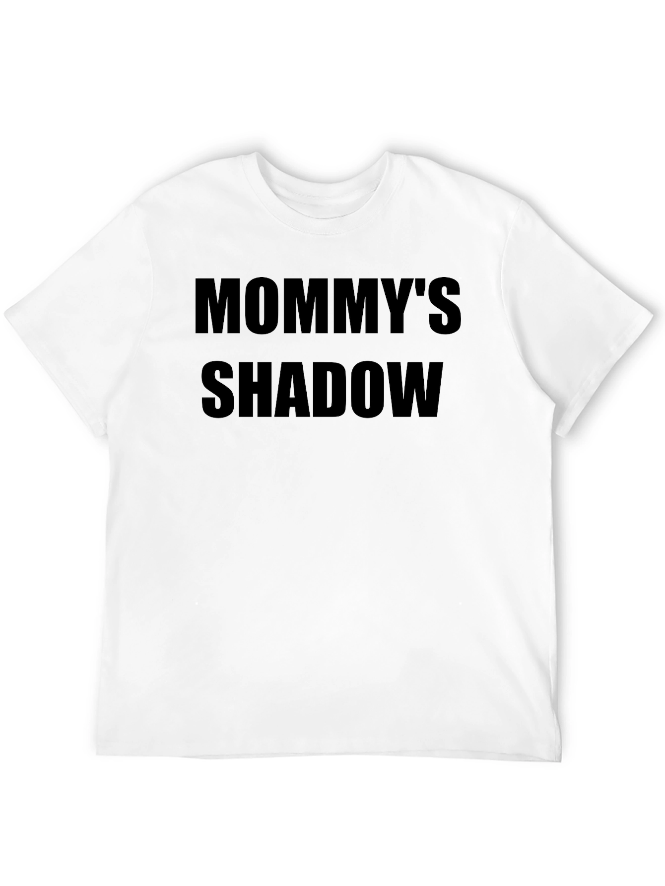 Mommys Shadow Black T-Shirt - Trendy Casual Wear