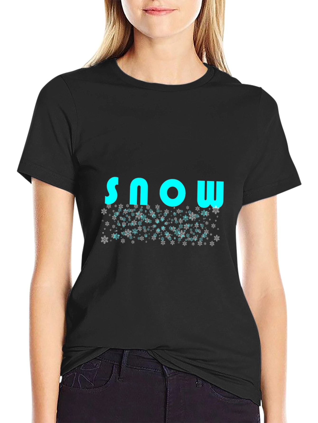 Snowflake T-Shirt - Stylish Winter Design