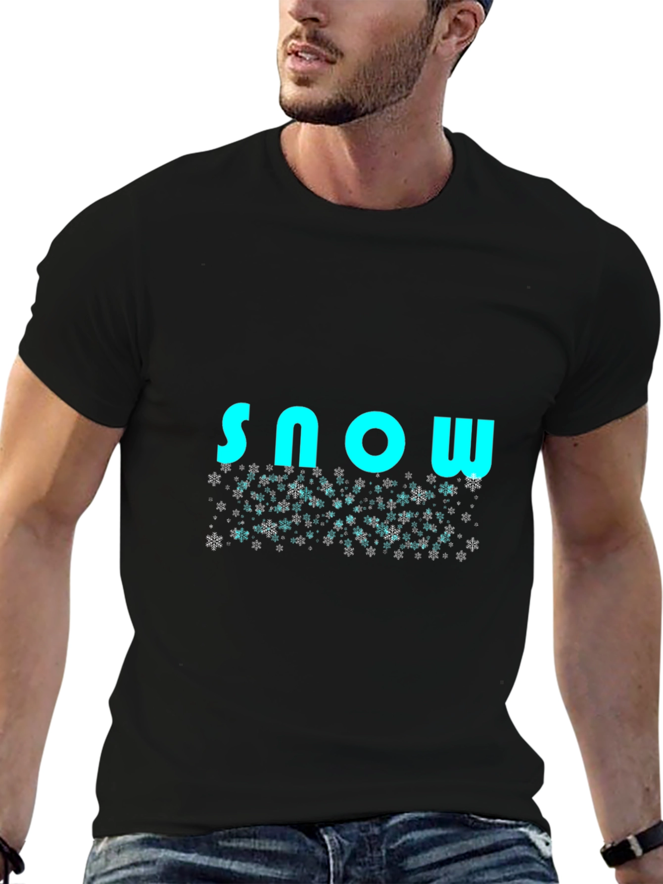 Snowflake T-Shirt - Stylish Winter Design