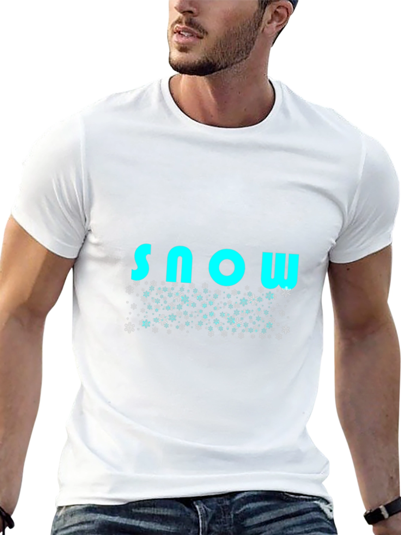 Snowflake T-Shirt - Stylish Winter Design