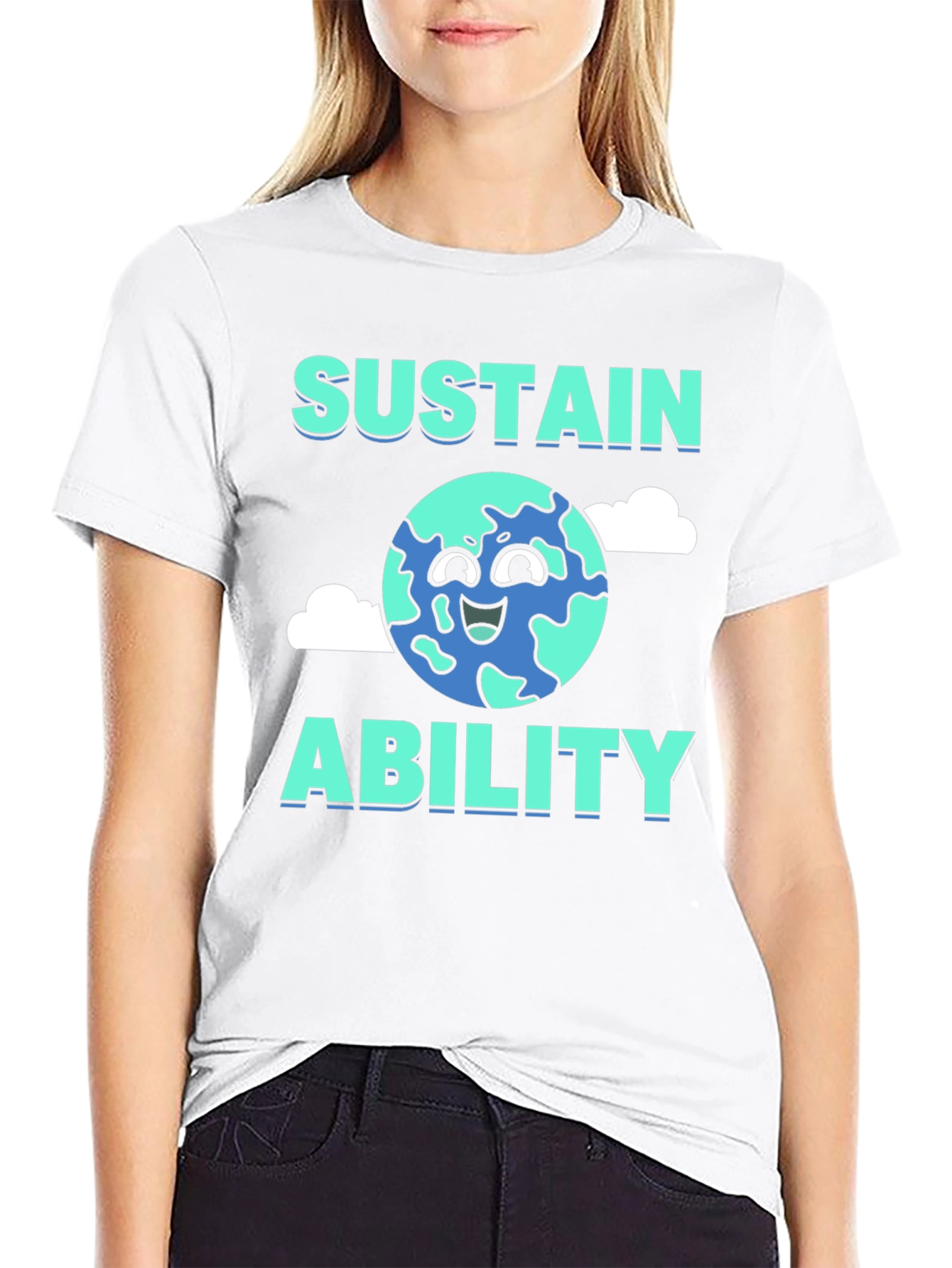 Sustain Ability Earth Graphic T-Shirt