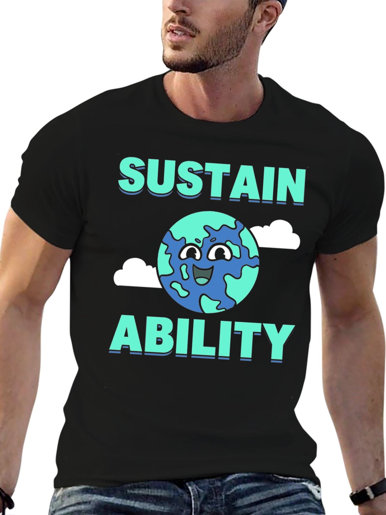 Sustain Ability Earth Graphic T-Shirt