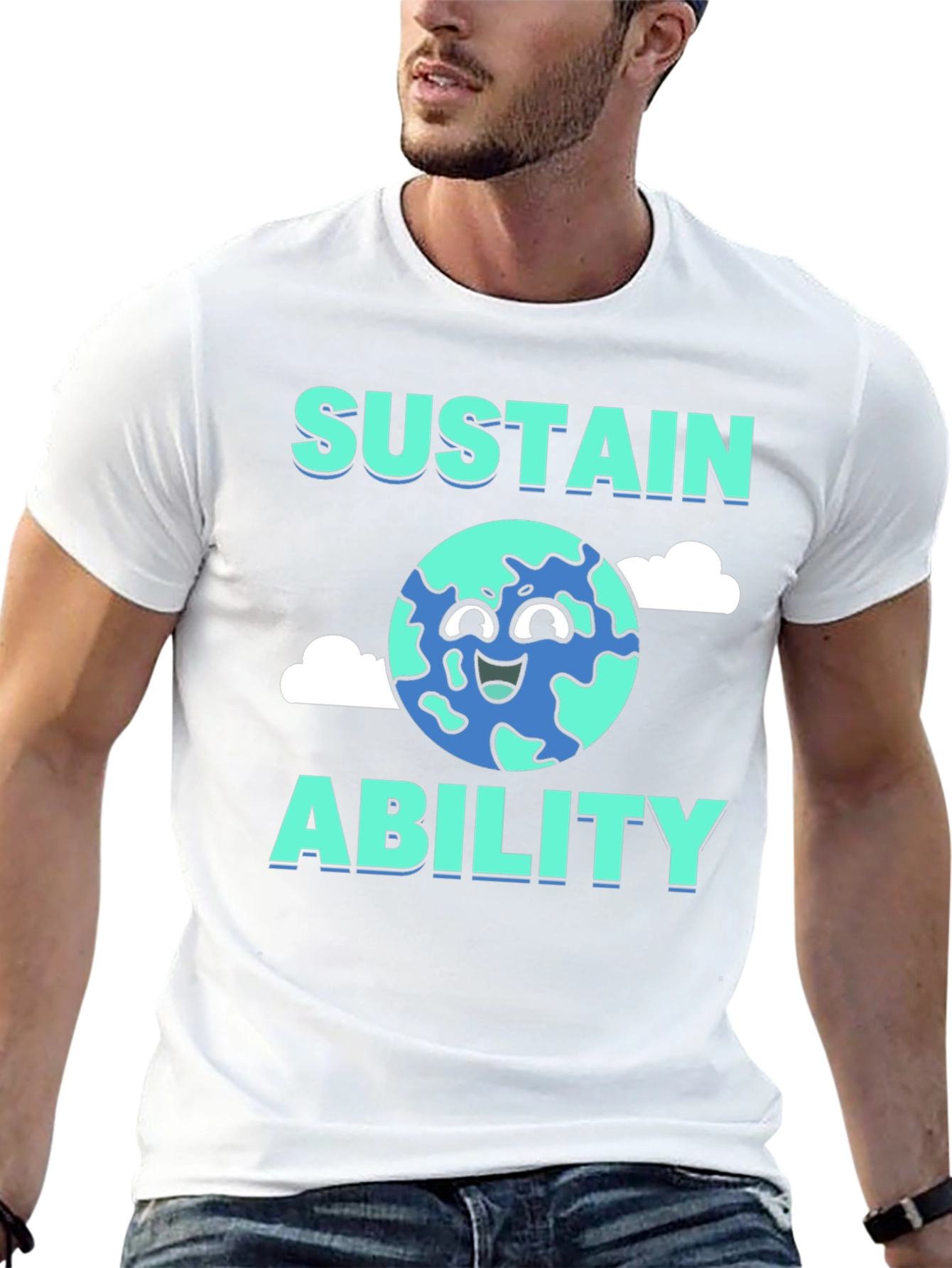 Sustain Ability Earth Graphic T-Shirt