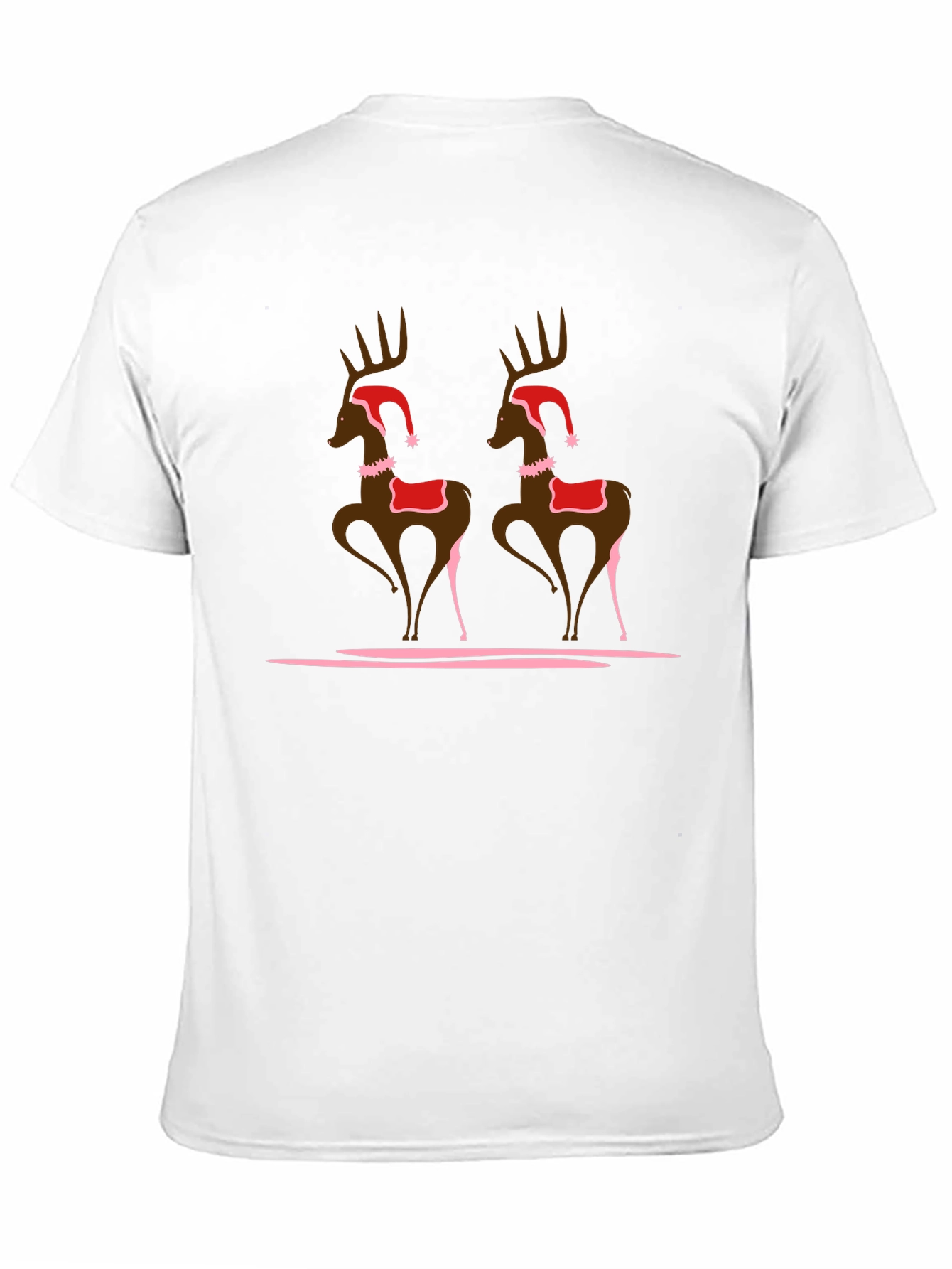 Festive Deer Graphic T-Shirt