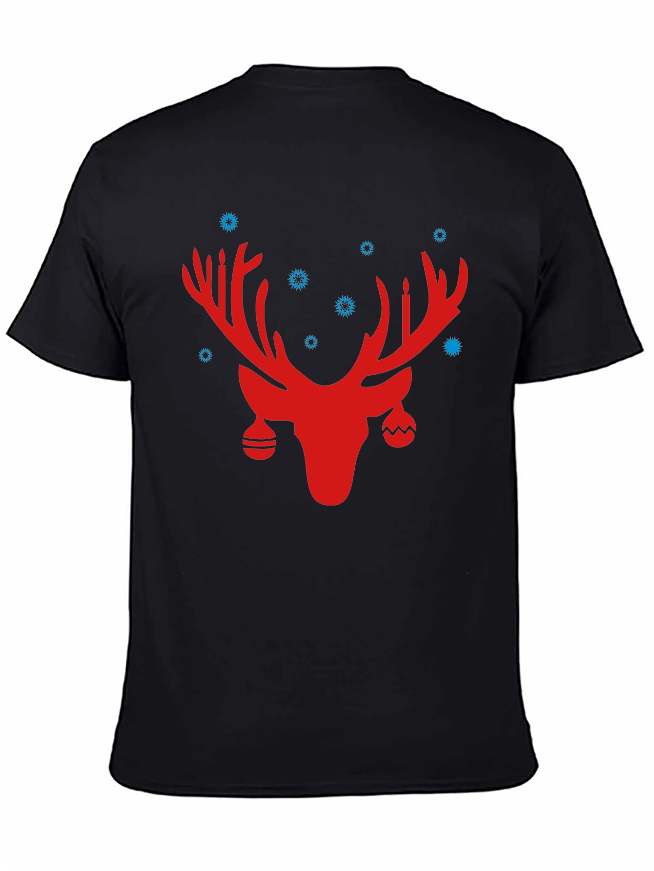 Festive Reindeer Graphic Tee - Holiday Style
