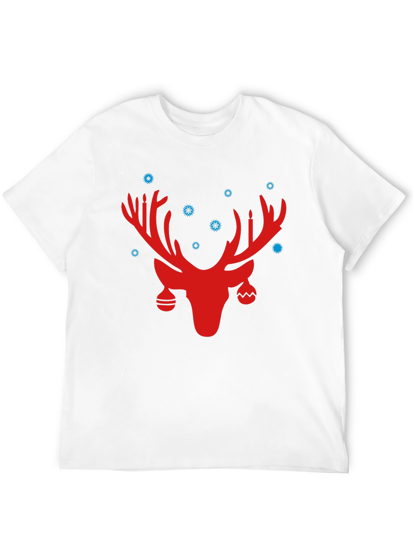 Festive Reindeer Graphic Tee - Holiday Style