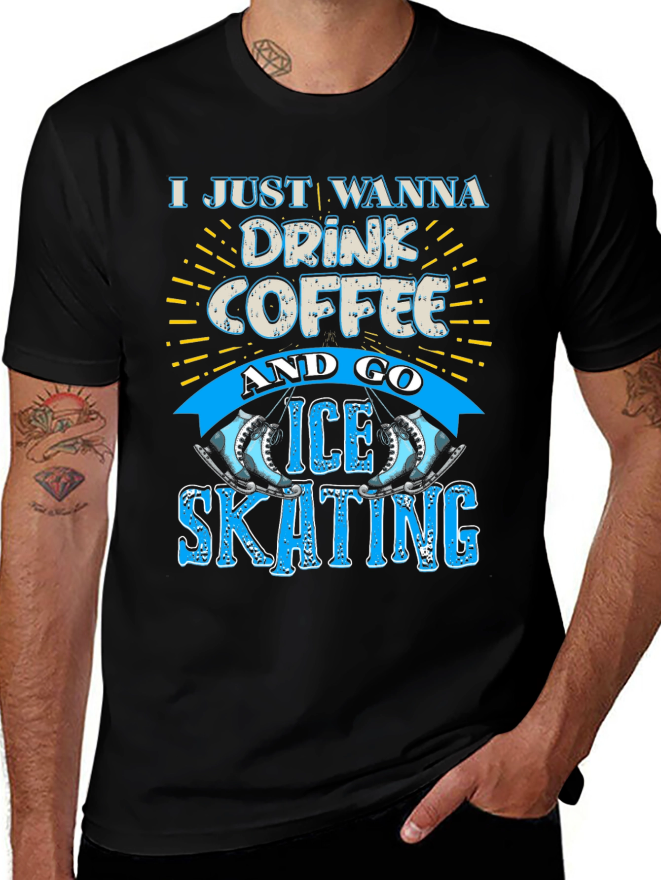 Coffee & Ice Skating Graphic Tee