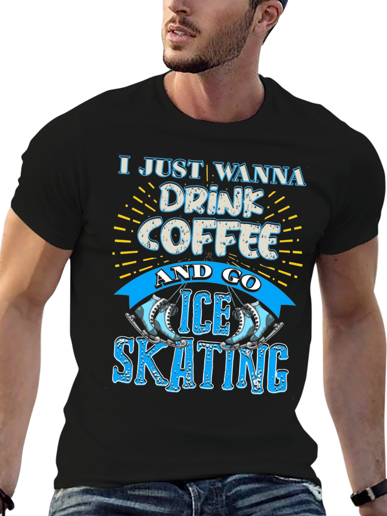 Coffee & Ice Skating Graphic Tee