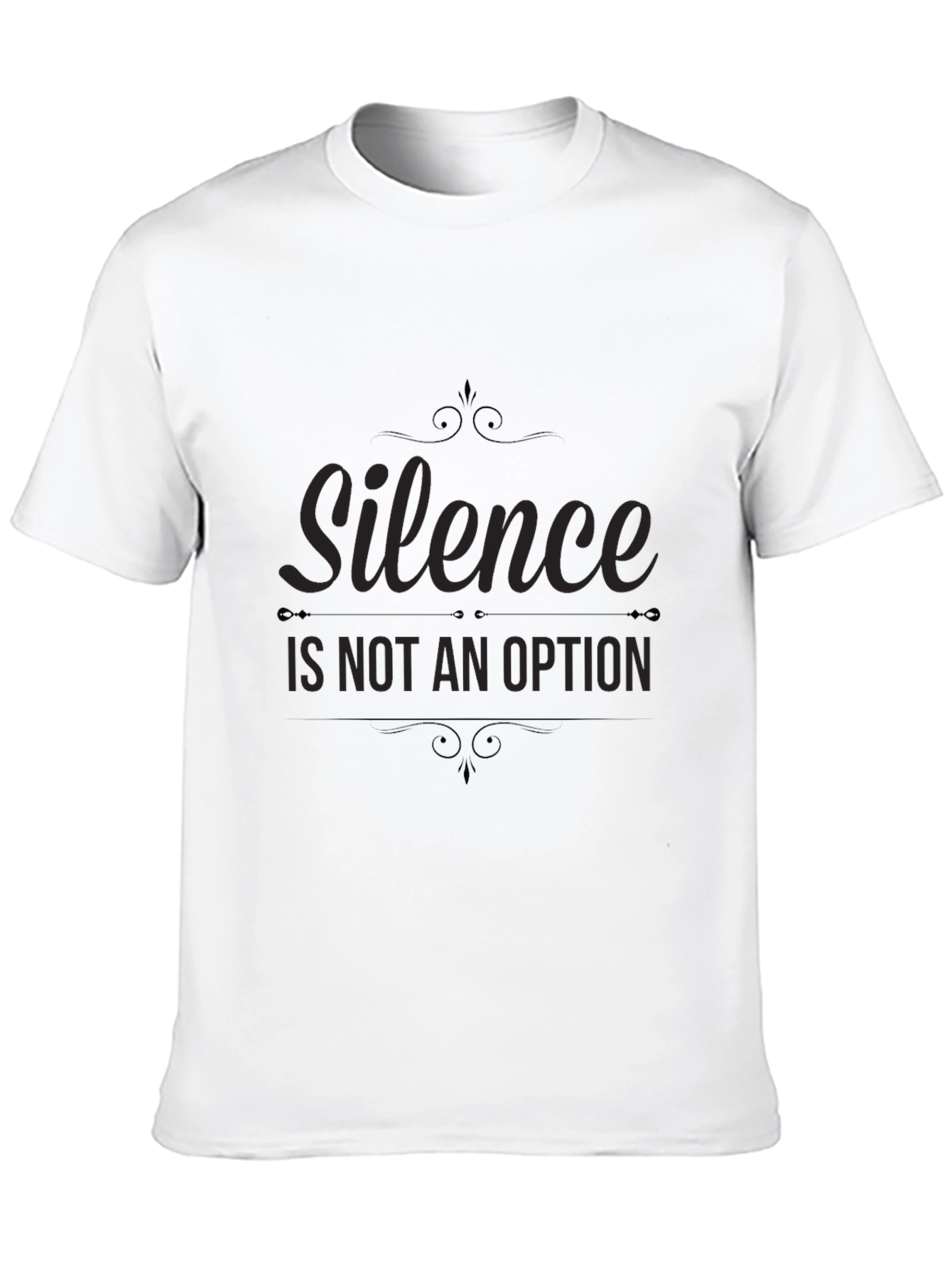 Silence is Not an Option Black Graphic Tee