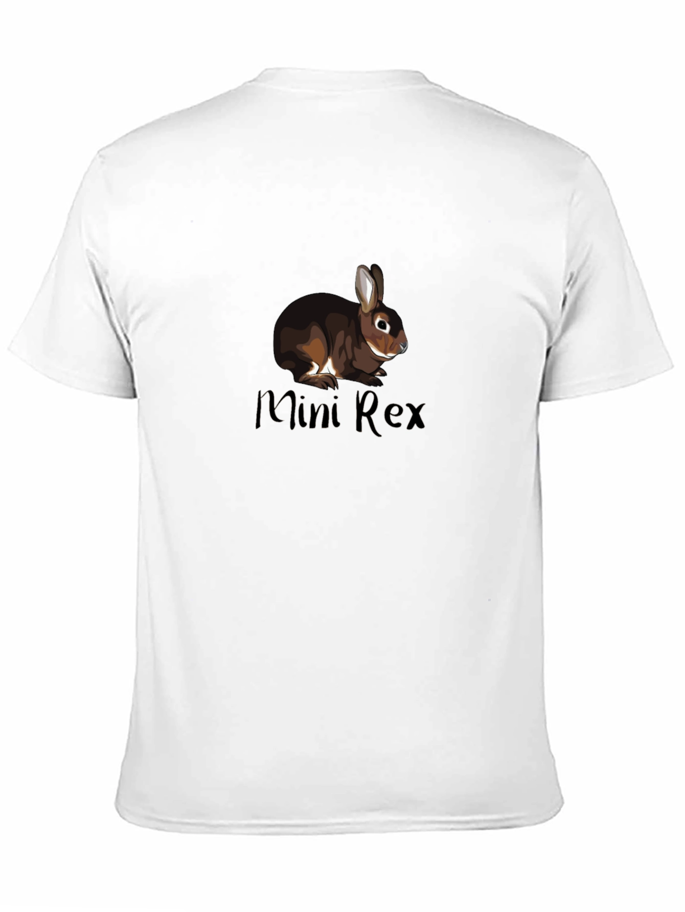 Mini Rex Rabbit Graphic Black T-Shirt