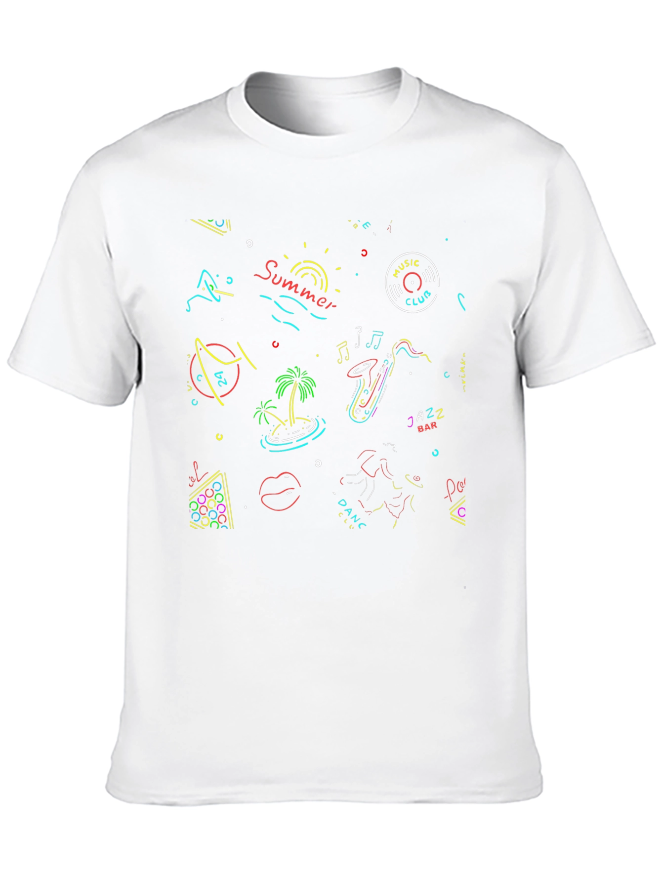 Neon Summer Club T-Shirt