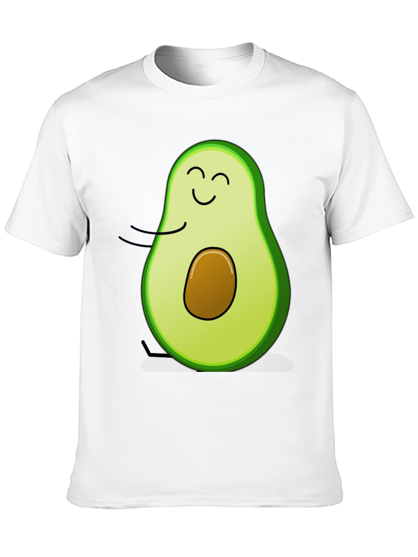 Avocado Graphic Print T-Shirt - Cute Foodie Tee