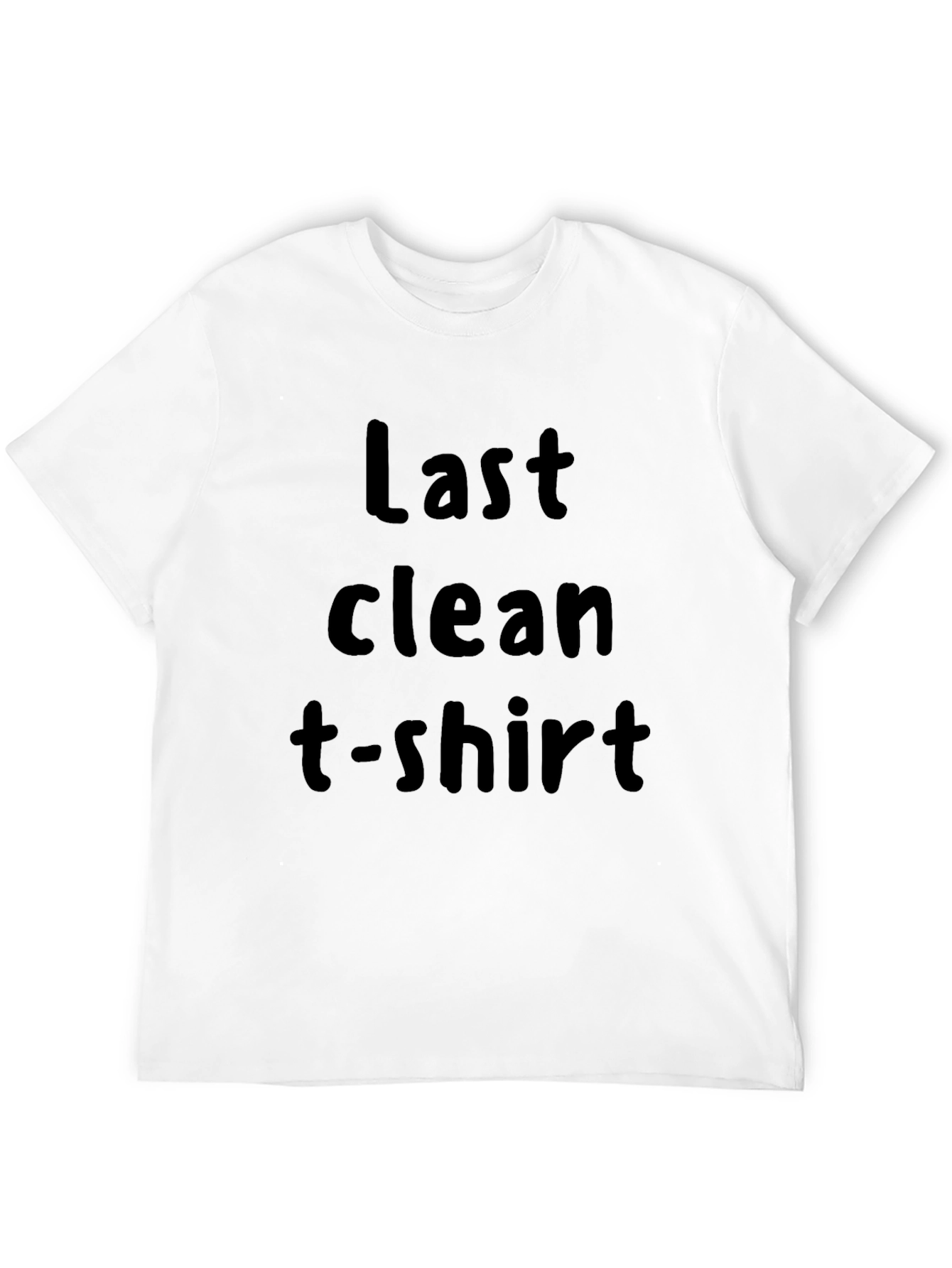 Last Clean T-Shirt Graphic Tee - Black