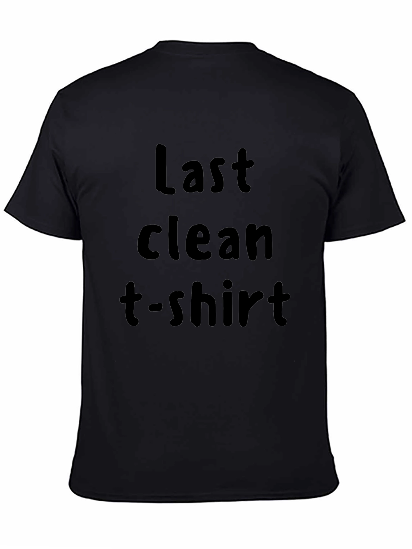 Last Clean T-Shirt Graphic Tee - Black