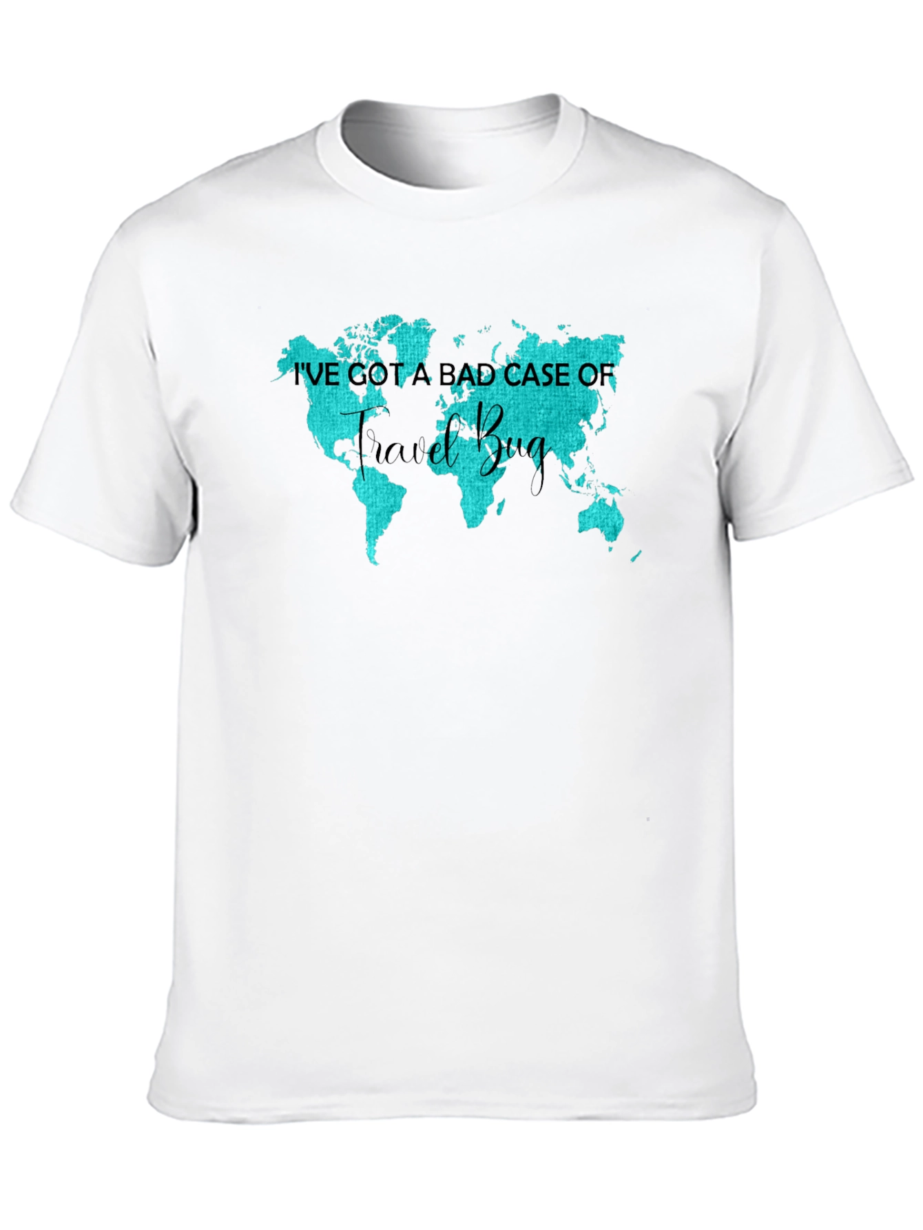 Travel Bug Tee: World Map Graphic T-Shirt