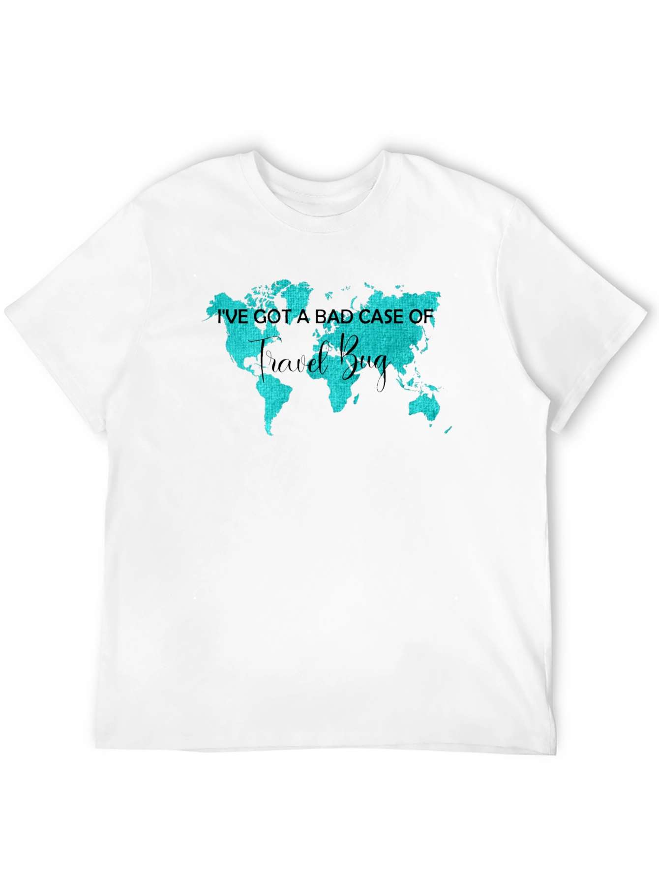 Travel Bug Tee: World Map Graphic T-Shirt