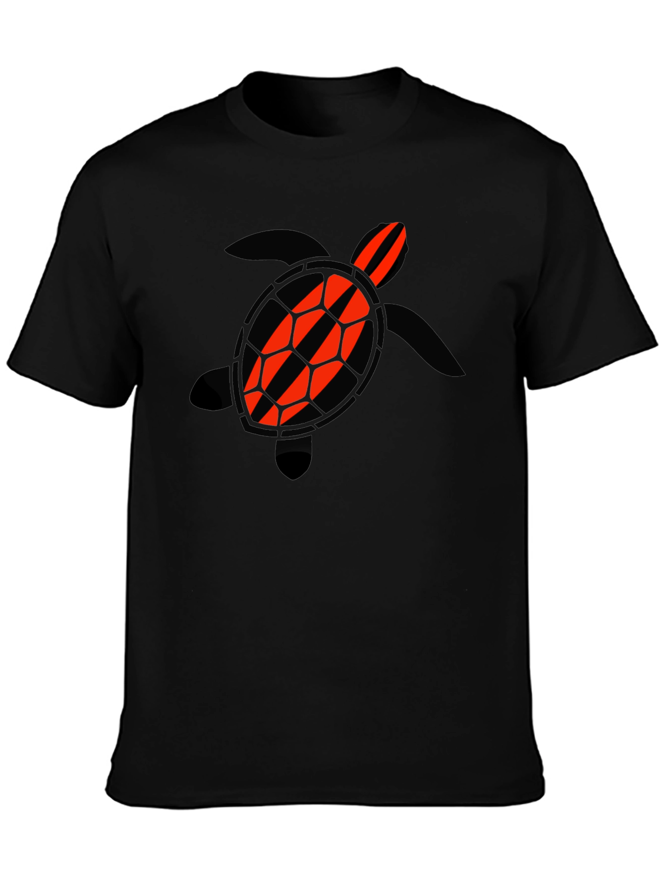 Turtle Graphic Tee - Black Casual Shirt