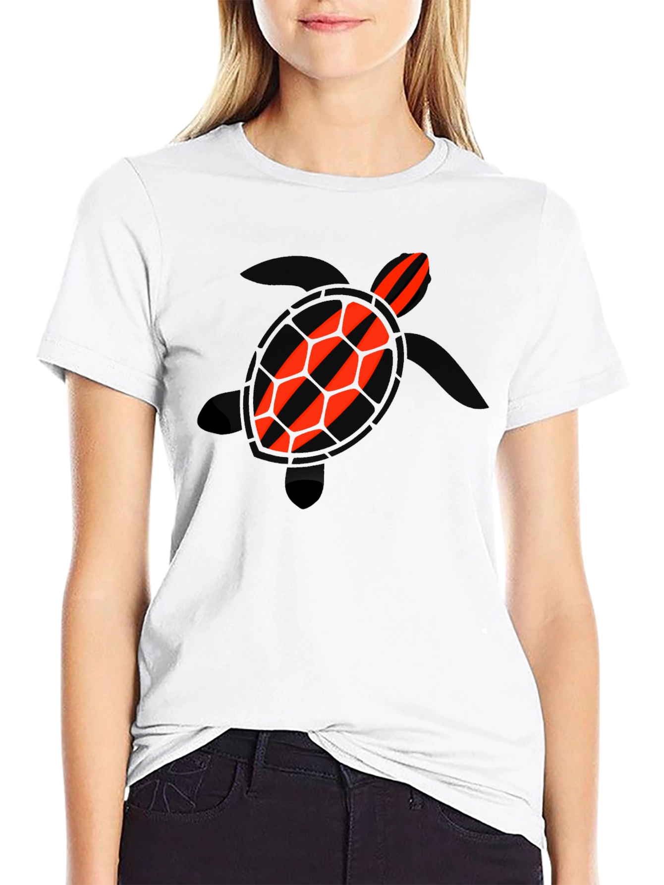 Turtle Graphic Tee - Black Casual Shirt