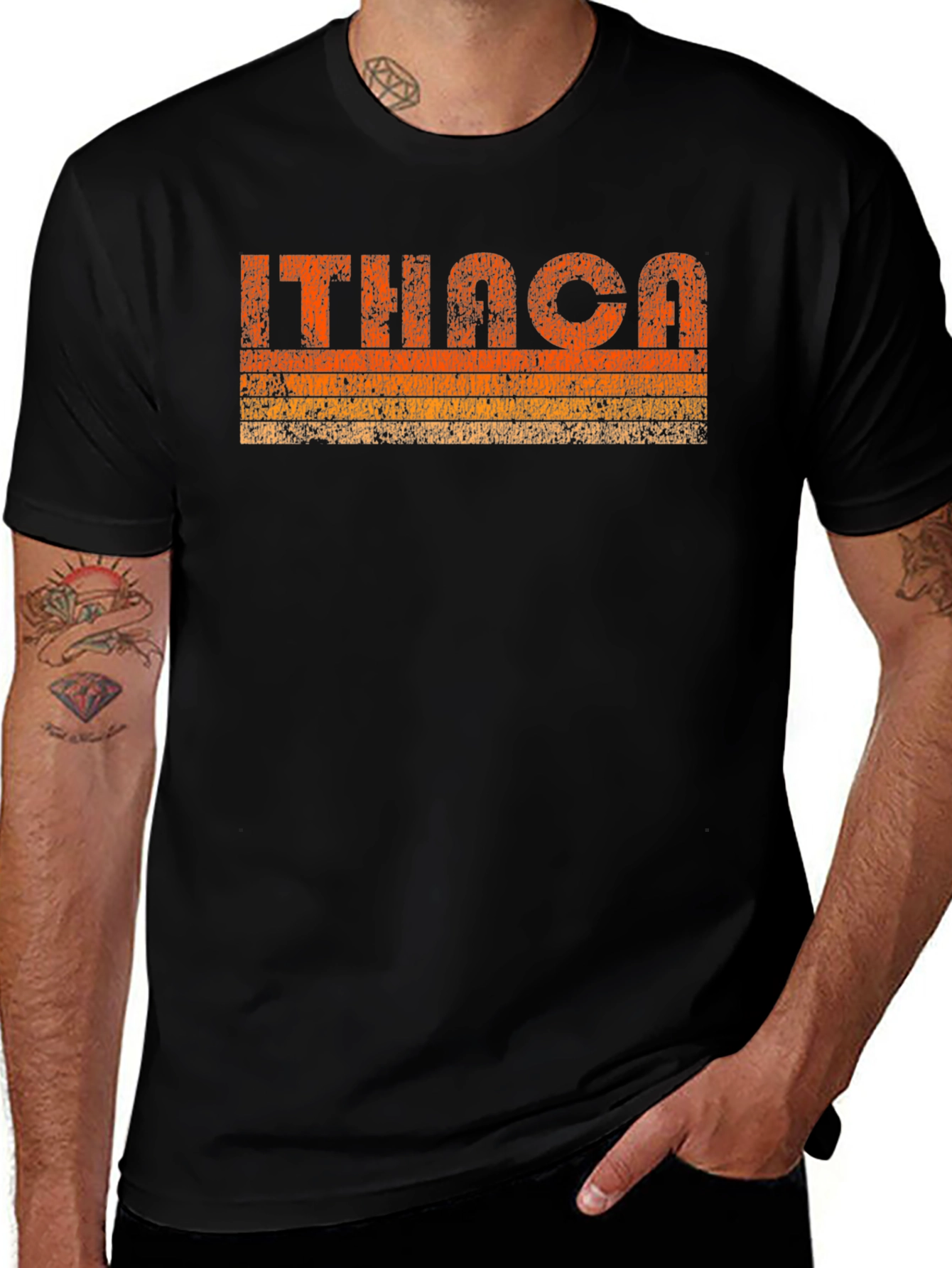 Ithaca Retro Style Graphic Tee