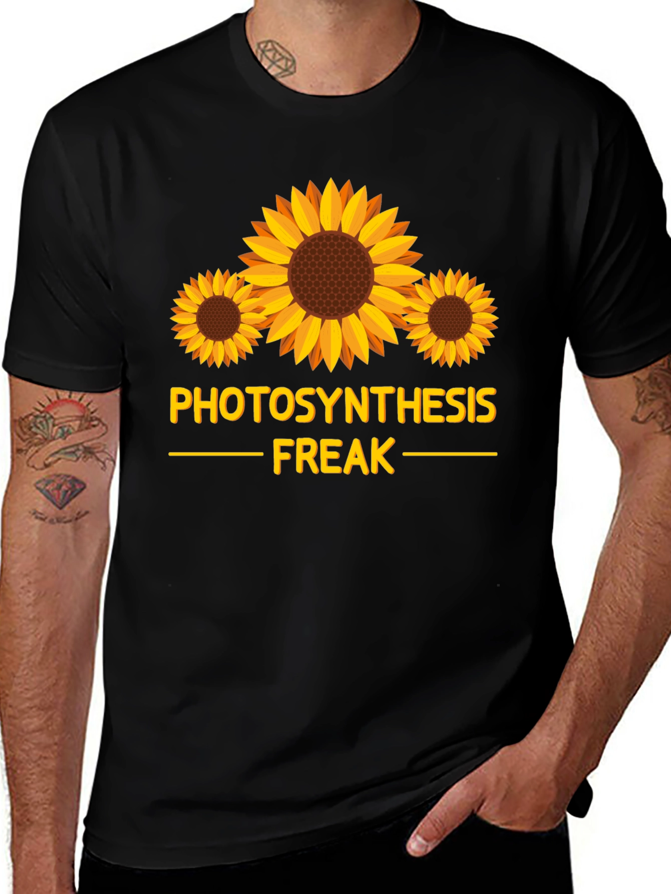 Photosynthesis Freak Sunflower Graphic Tee