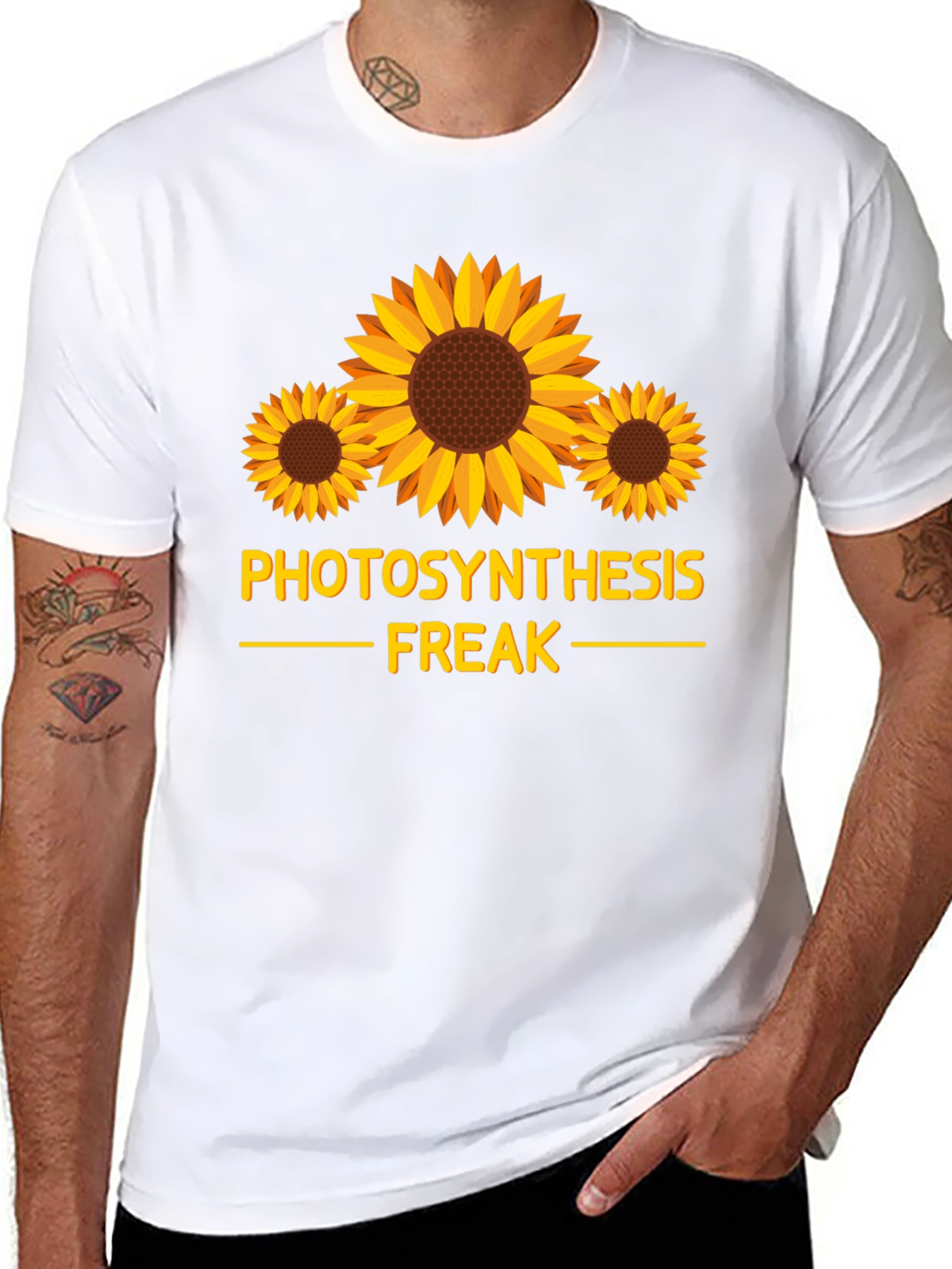 Photosynthesis Freak Sunflower Graphic Tee