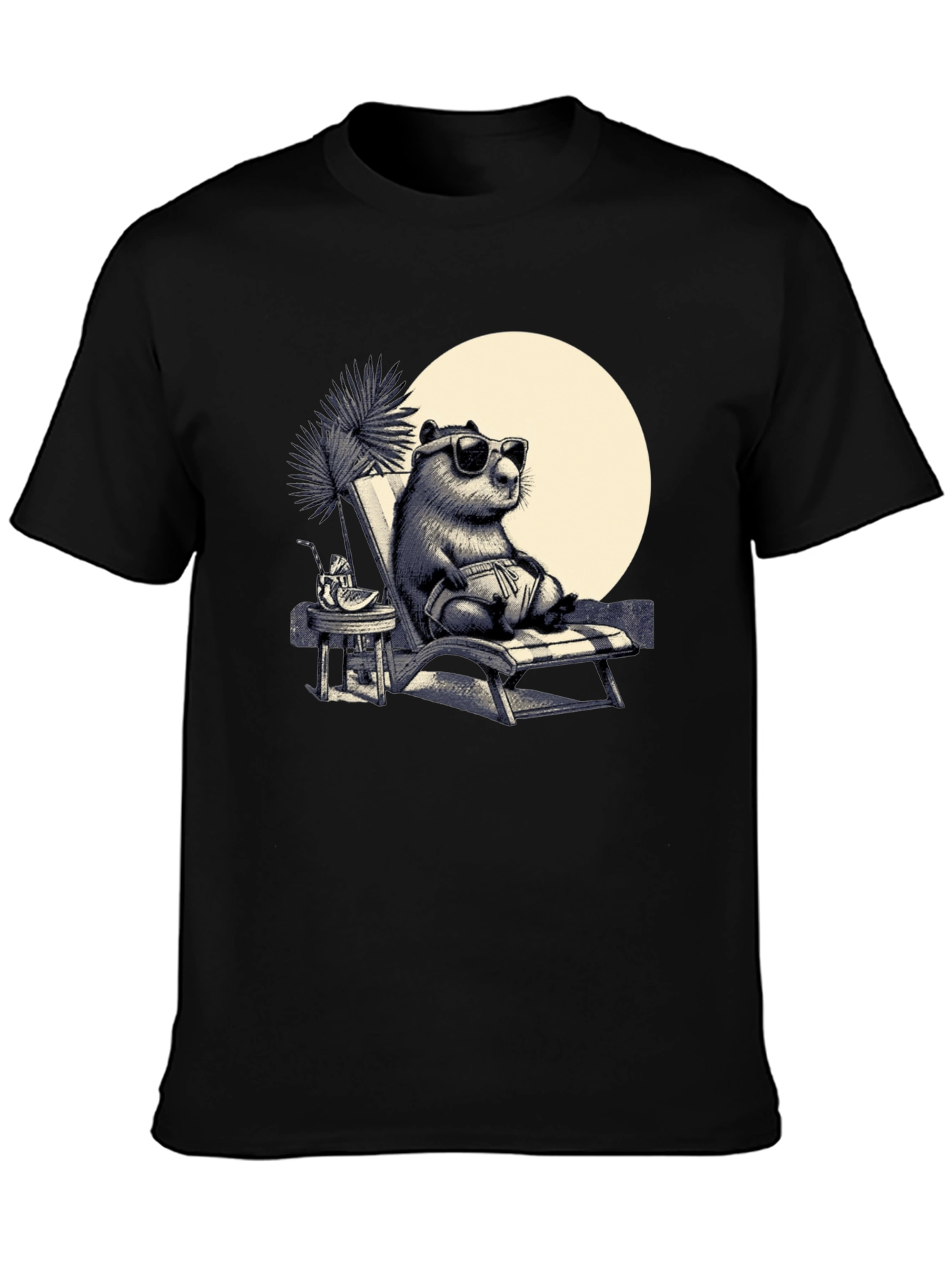 Cool Capybara Beach T-Shirt