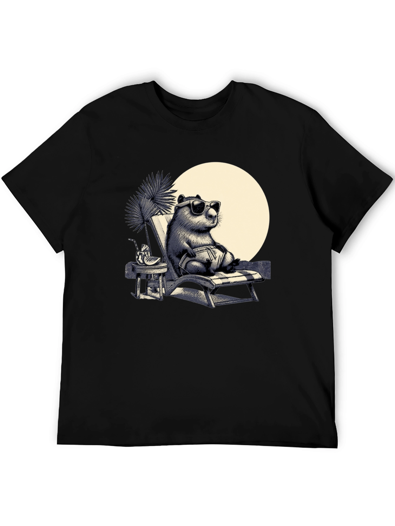 Cool Capybara Beach T-Shirt