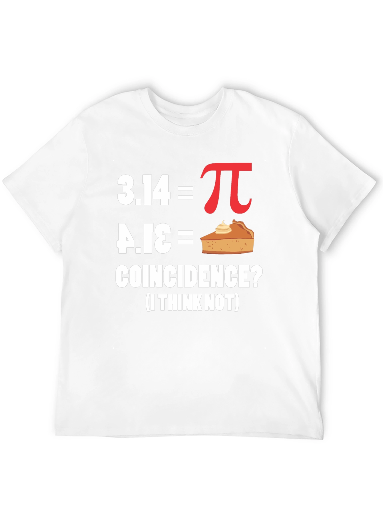 Funny Pi Day Coincidence Math T-Shirt